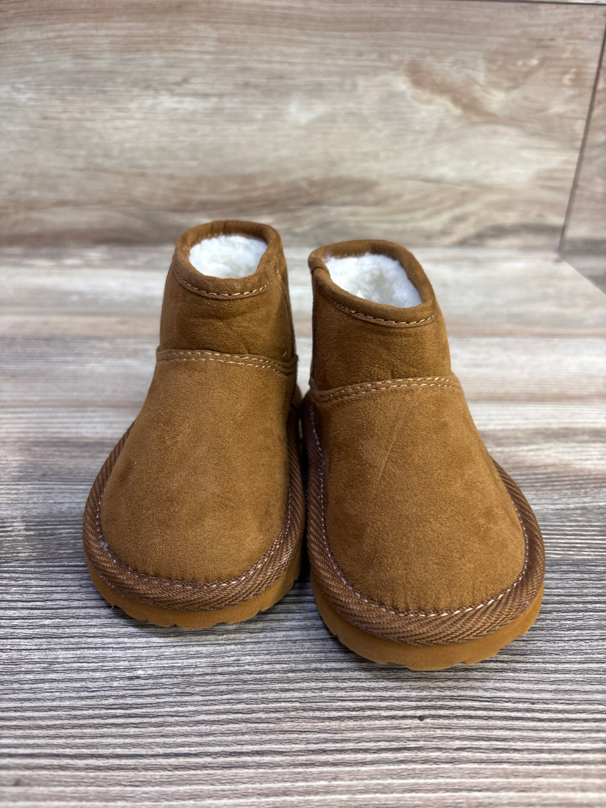 Baby Gap Vegan Suede Shepra-Lined Boots Brown sz 5c