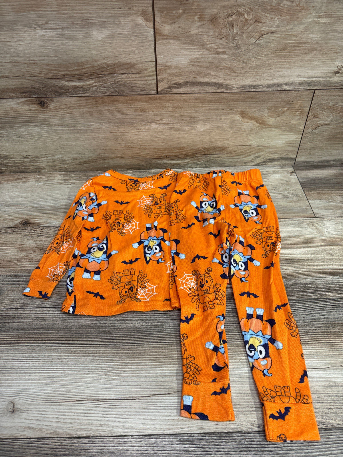 Bluey 2pc Halloween Pajama Set Orange sz 3T