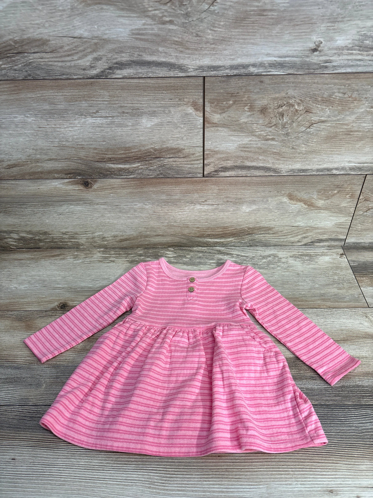 NWOT Cat & Jack 2pc Striped Sweatshirt Dress & Bloomers Pink sz 12m
