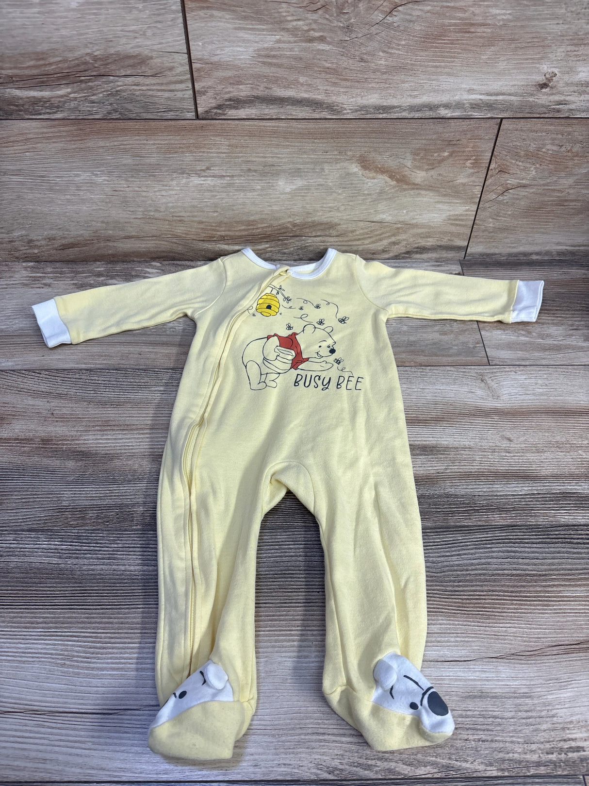 Disney Baby Winnie The Pooh Sleeper Yellow sz 6-9m