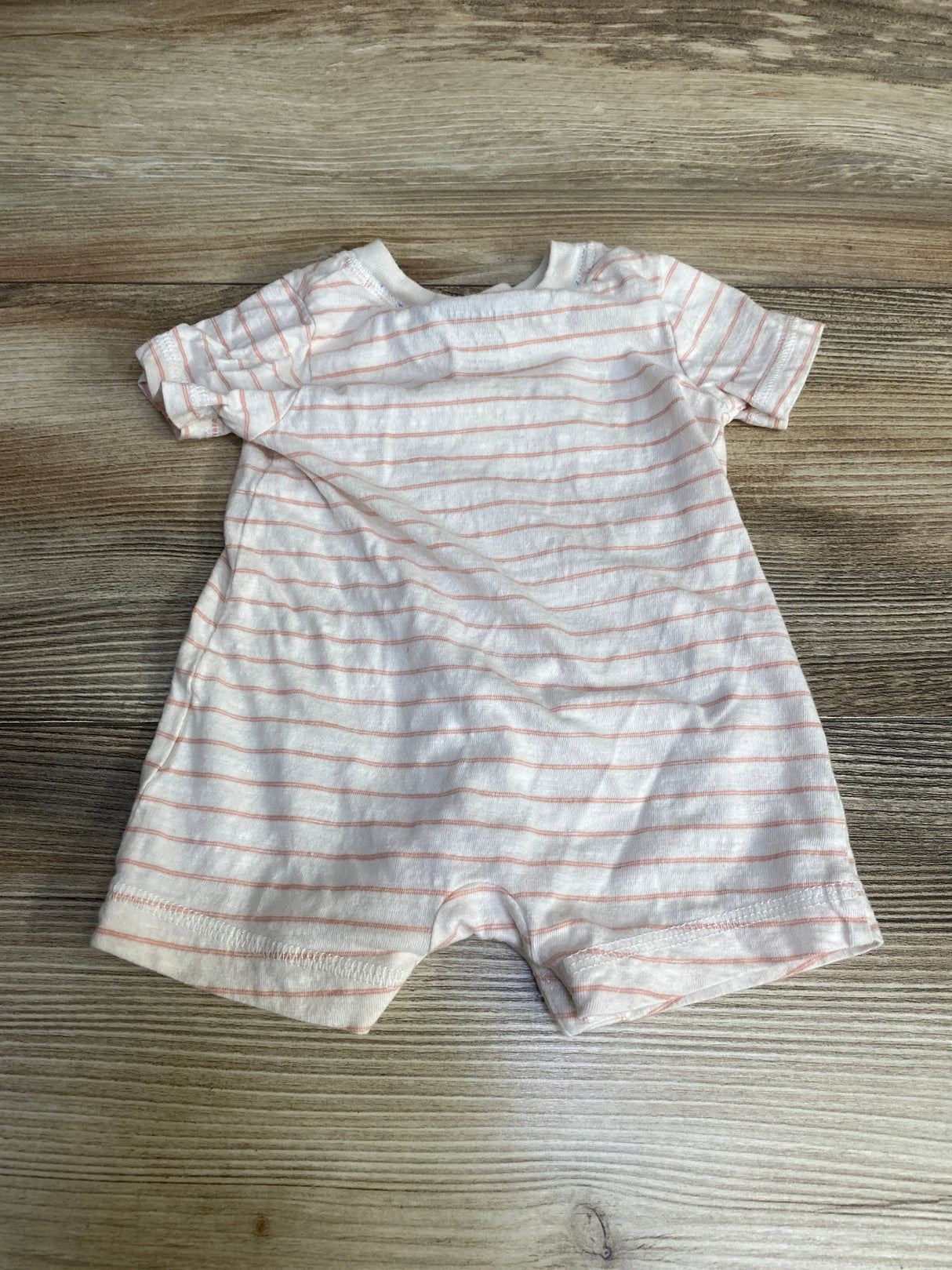 Carter's Striped Henley Romper White sz Newborn - Me n Mommy To Be