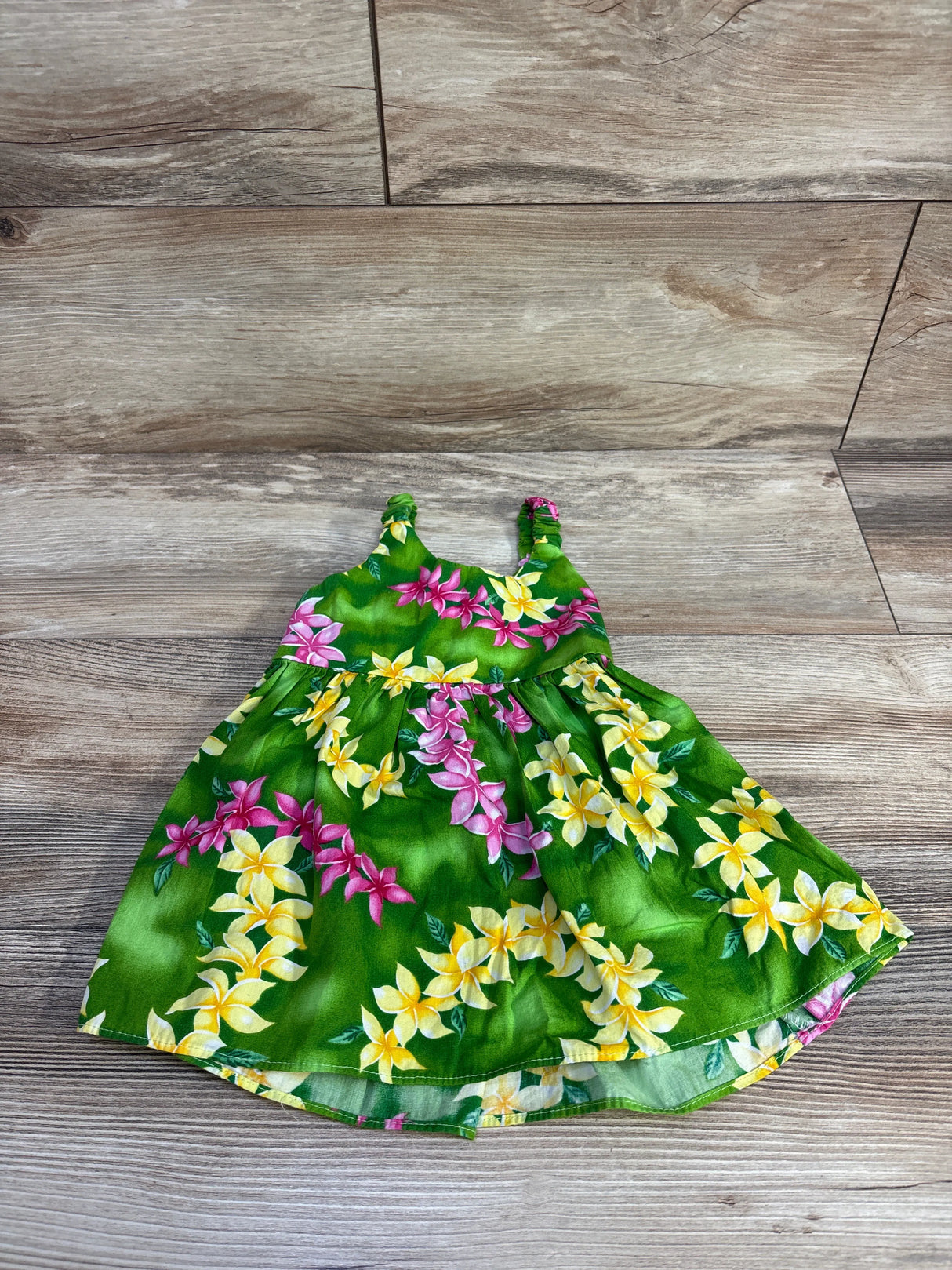 E&K Hawaiian Style Tank Dress Green sz 6-9m - Me n Mommy To Be