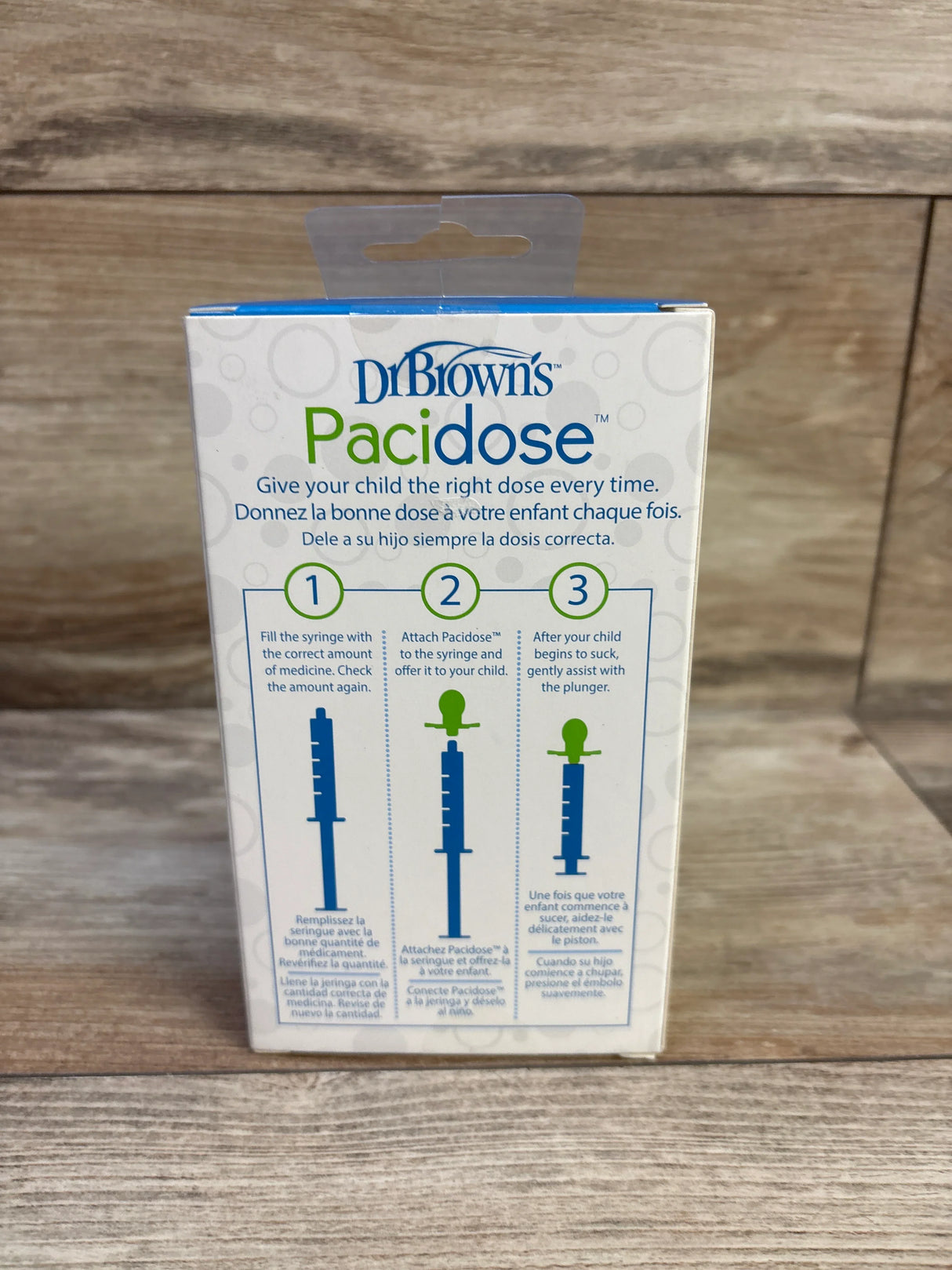 NEW Dr. Brown's Pacidose Liquid Medicine Dispenser with 2 Pacifier Bulbs