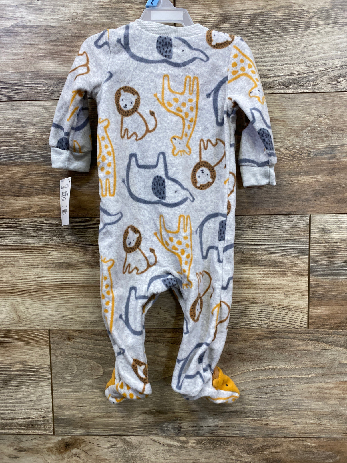 NEW Child Of Mine Animal Blanket Sleeper Grey sz 3-6m