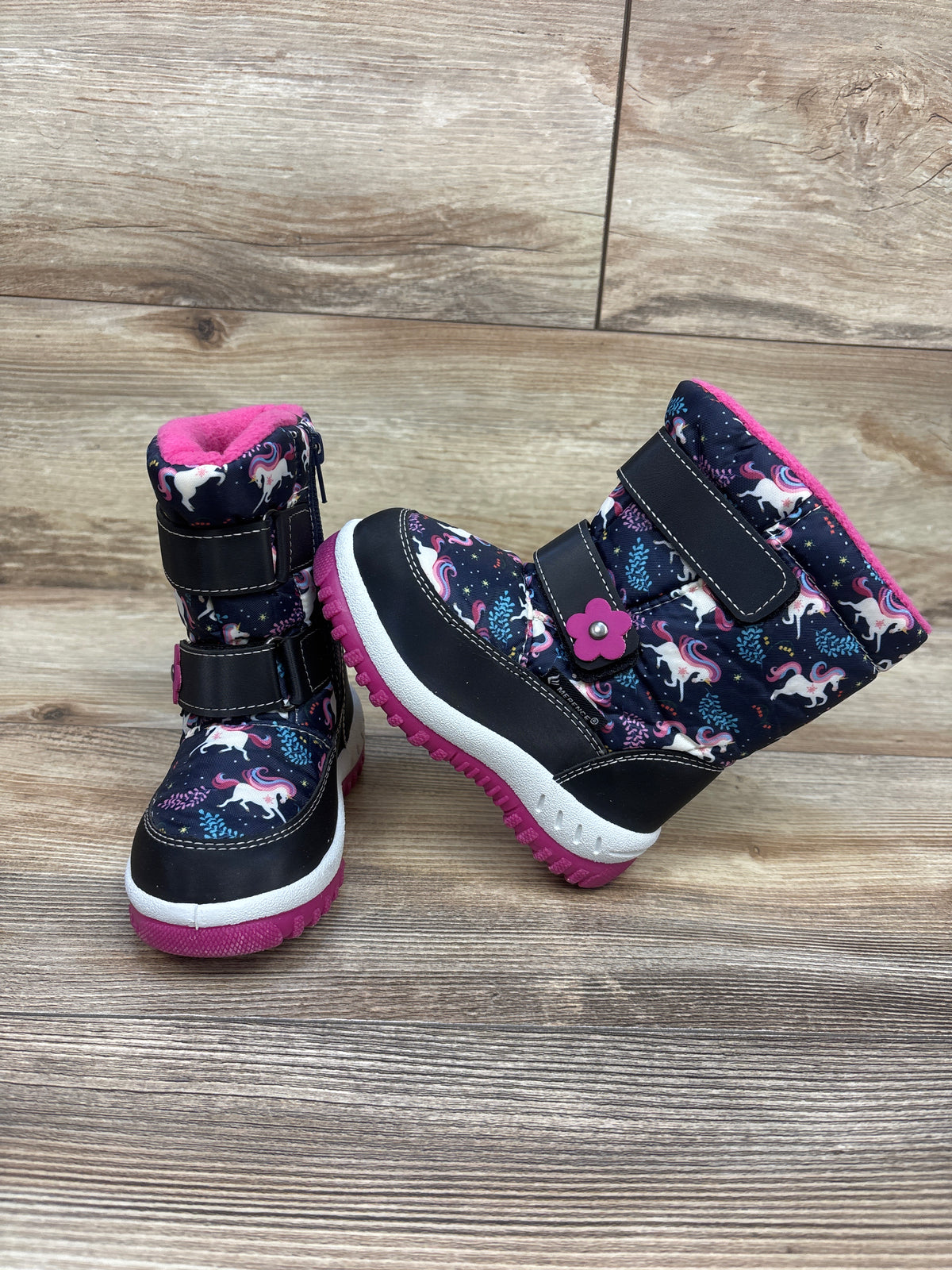 Merence Unicorn Winter Snow Boots Navy sz 8/9c