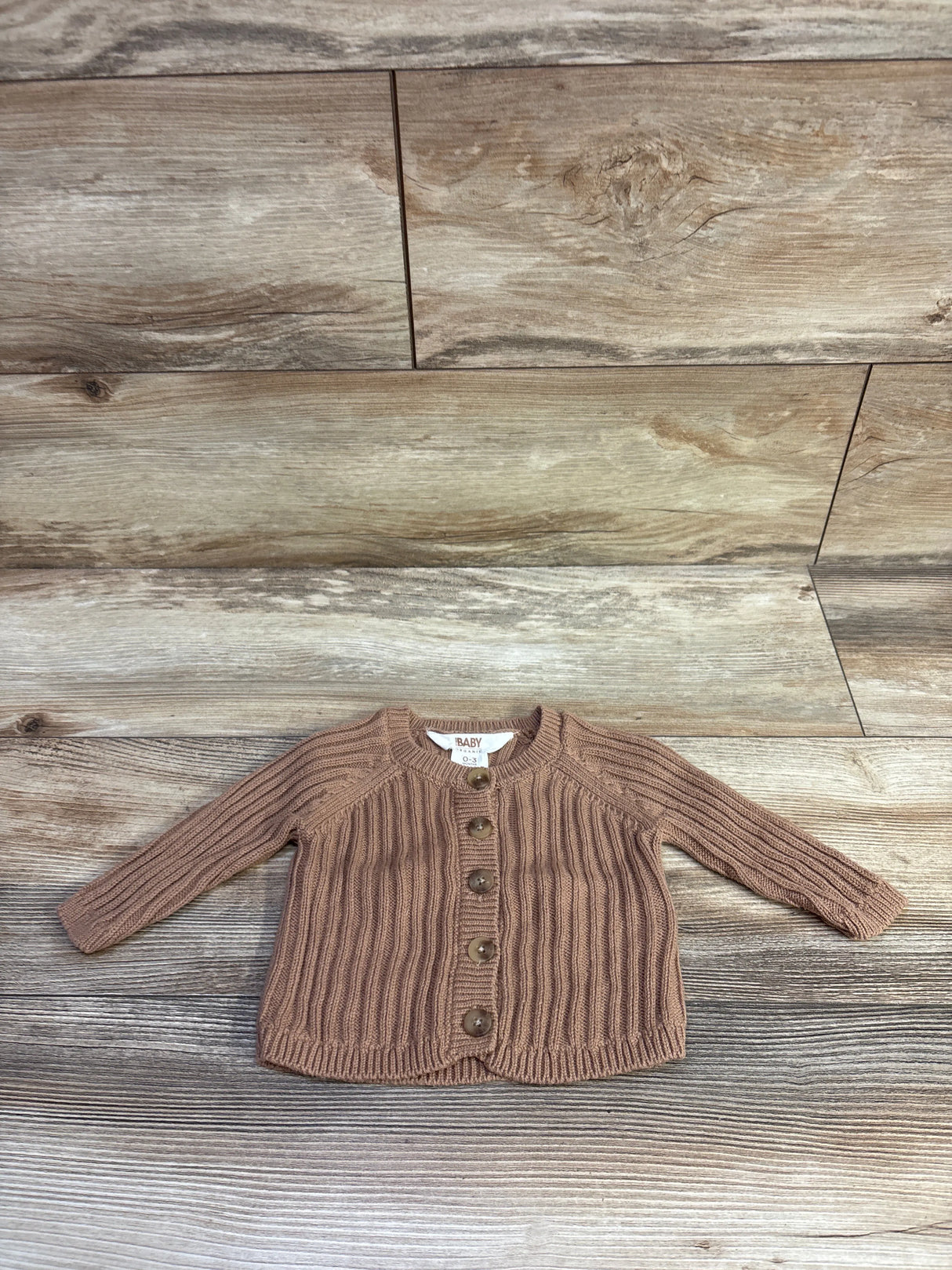 Cotton On Baby Organic Knit Cardigan Brown sz 0-3m
