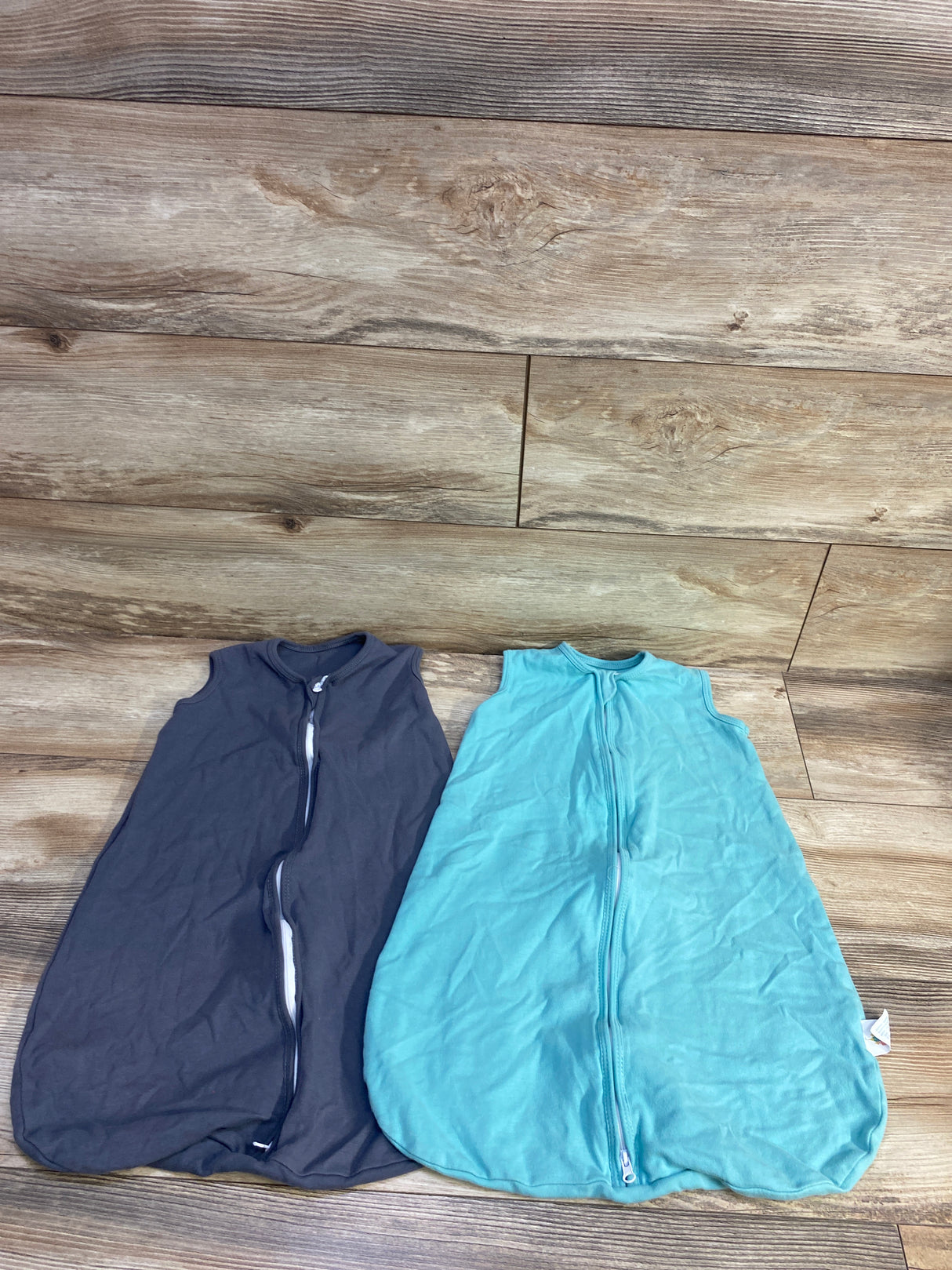 Cute Castle 2pk Sleep Sacks Teal/Grey sz Small (0-6m)