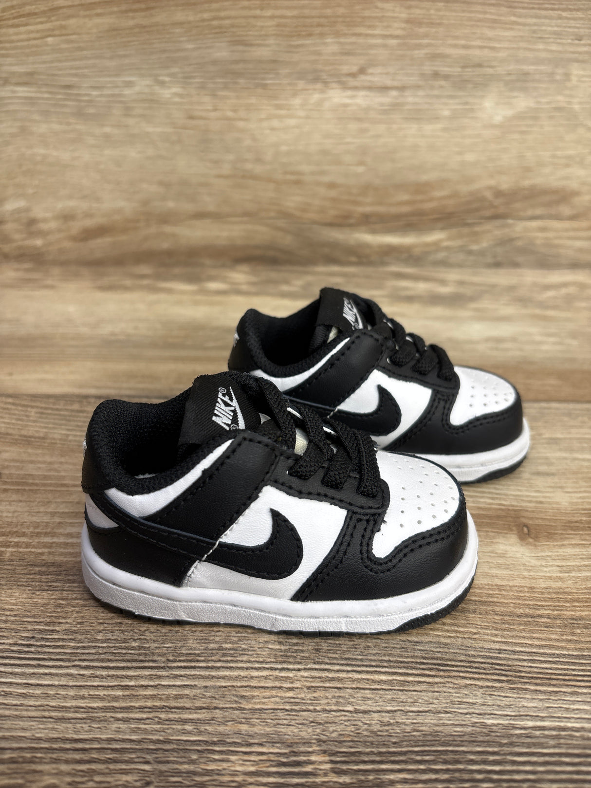 Nike Dunk Low TD 'Black White' Sneakers sz 3c