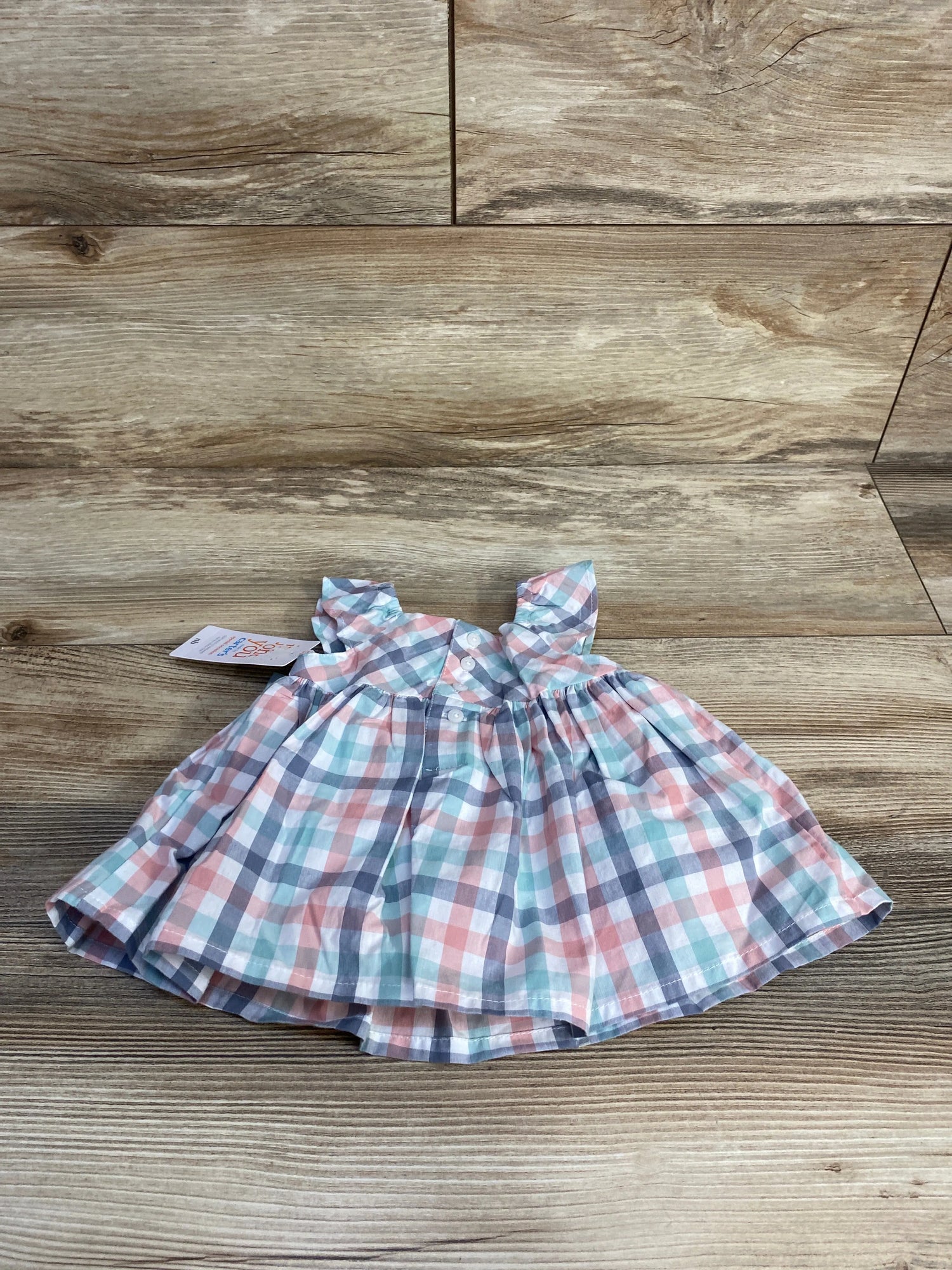 NEW Just One You 2pc Plaid Dress & Bloomers White sz Newborn - Me n Mommy To Be