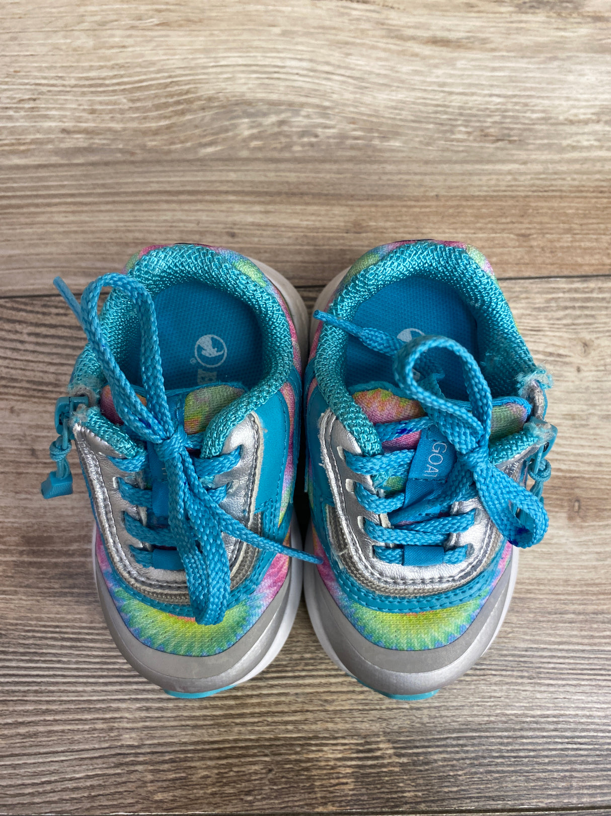 Billy Footwear Rainbow Tie Dye BILLY Goat Sneakers Grey sz 5c