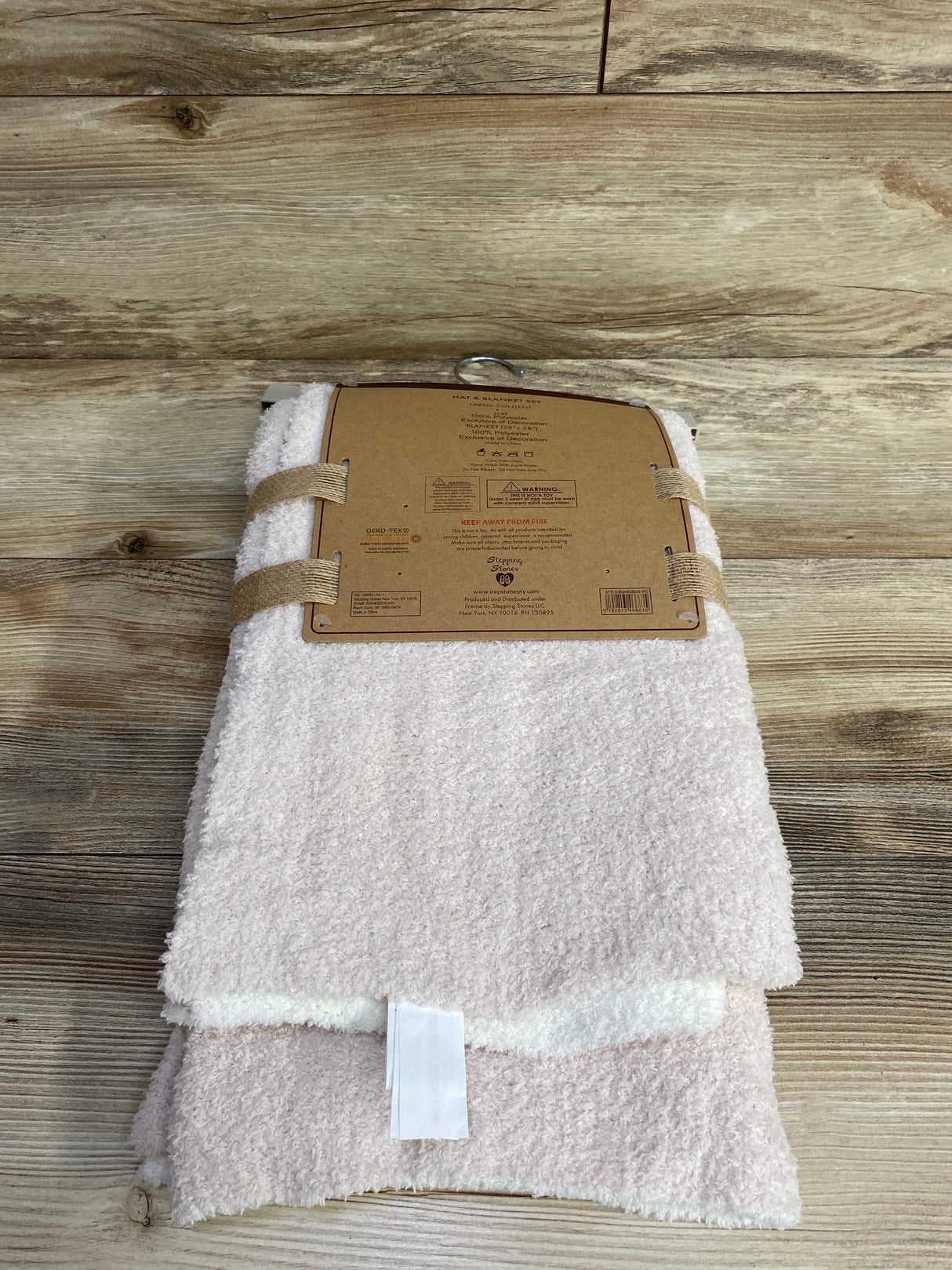 NEW Bearpaw Hat & Plush Blanket Set 2pc Reindeer