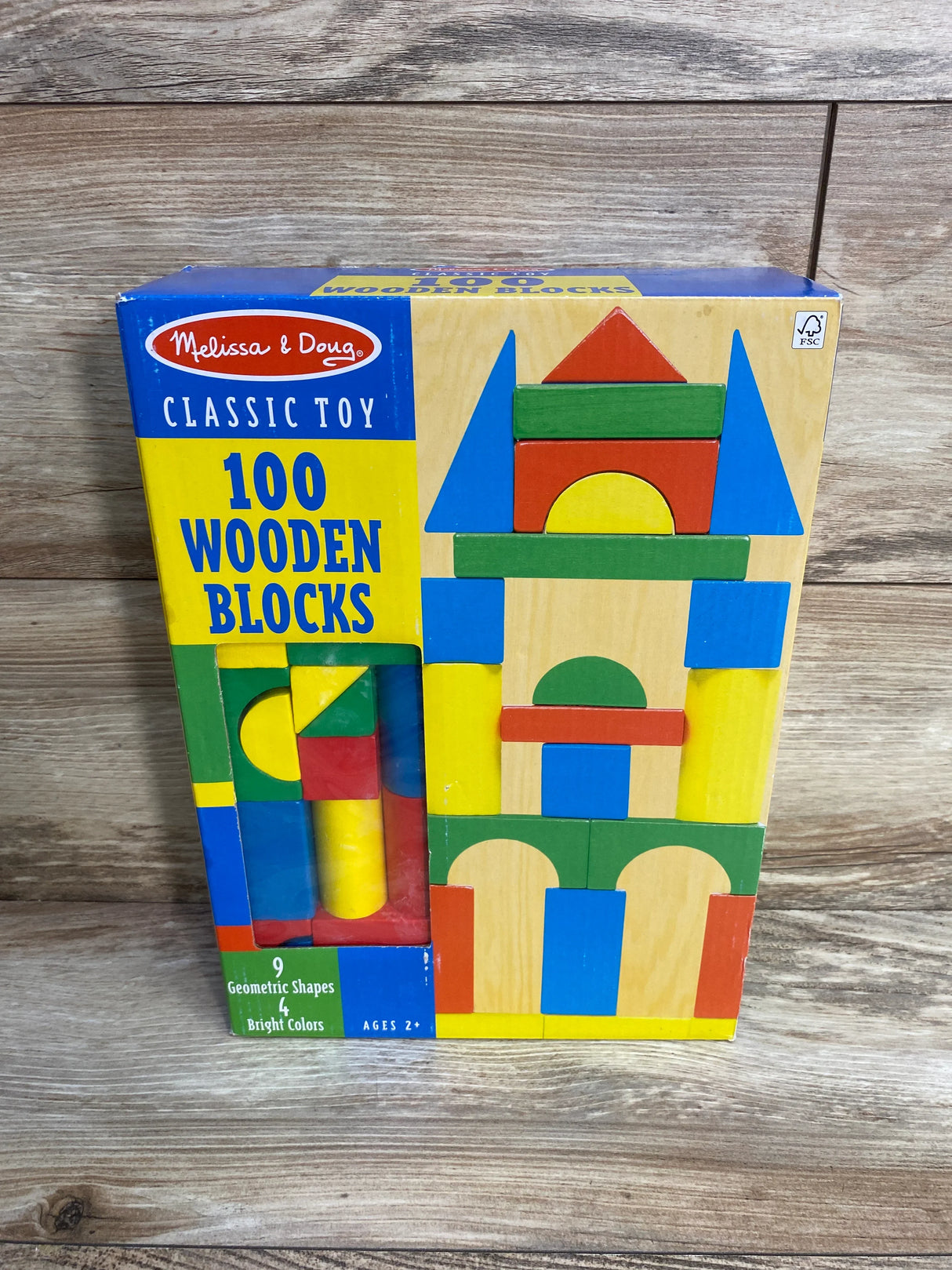 NEW Melissa & Doug Wooden Blocks 100ct.