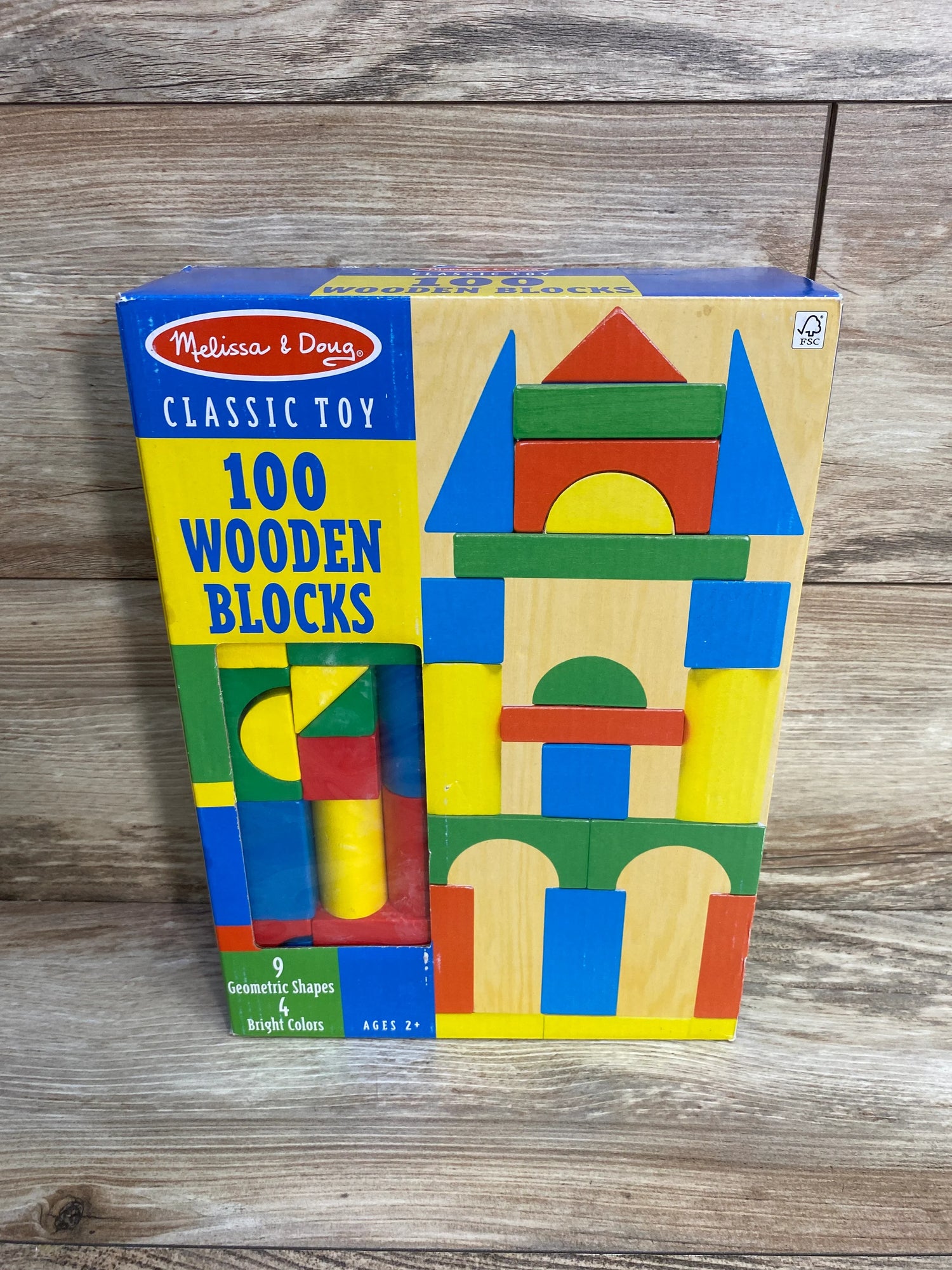 NEW Melissa & Doug Wooden Blocks 100ct.