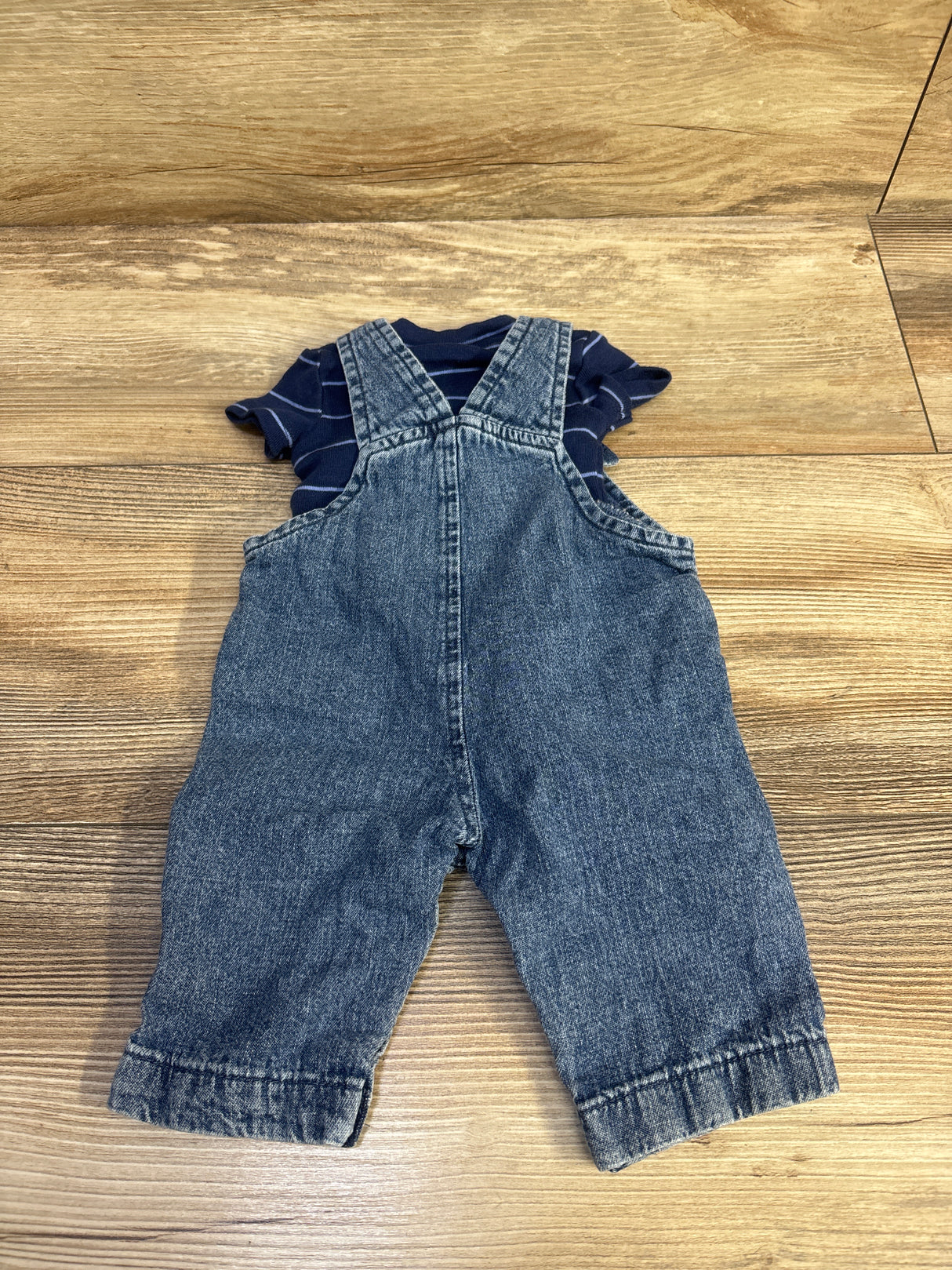 Just One You 2pc Bodysuit & Overalls Blue sz Newborn