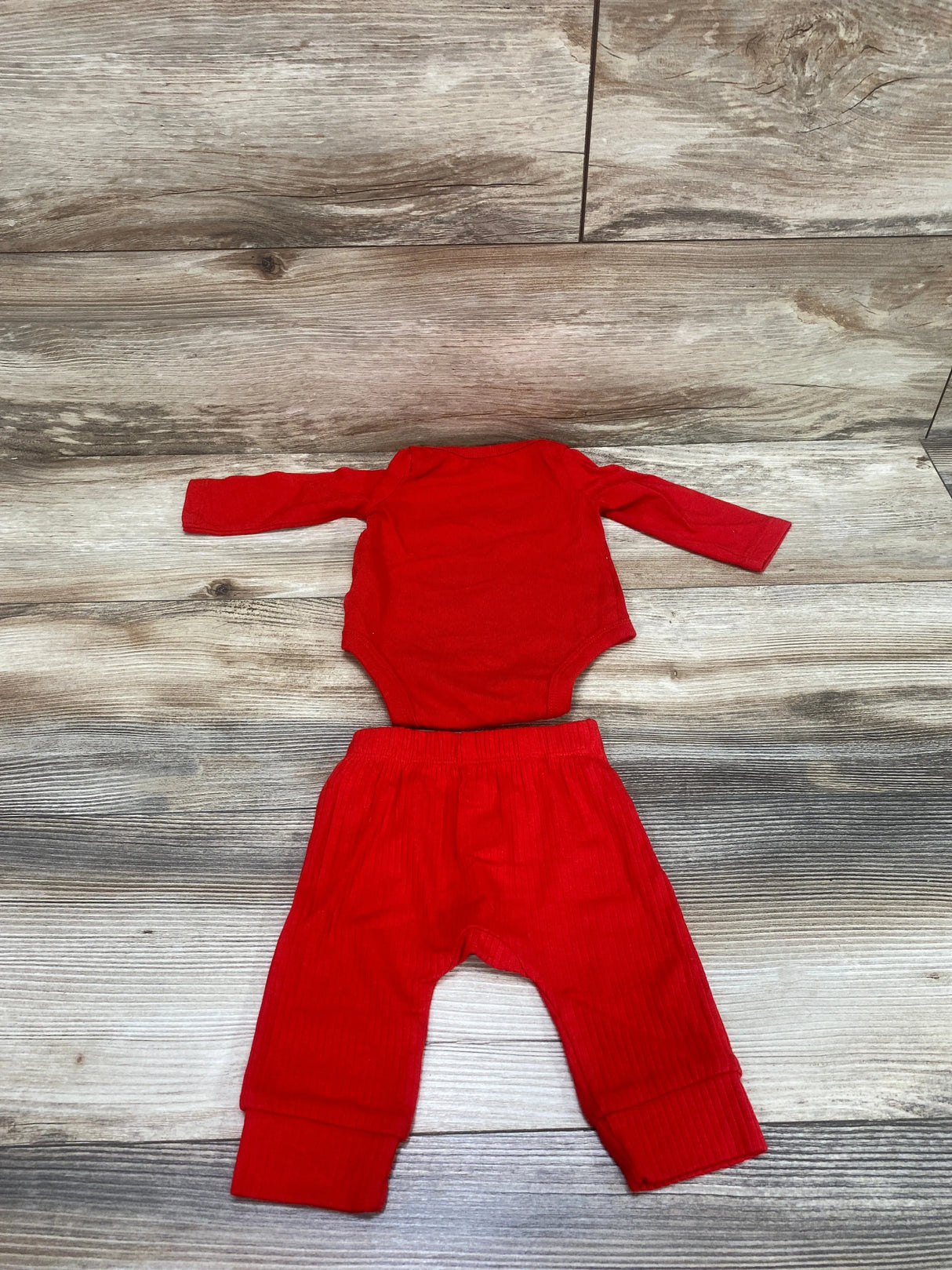 Cat & Jack 2pc Santa's Little Helper Bodysuit & Pants Set Red sz Newborn - Me n Mommy To Be