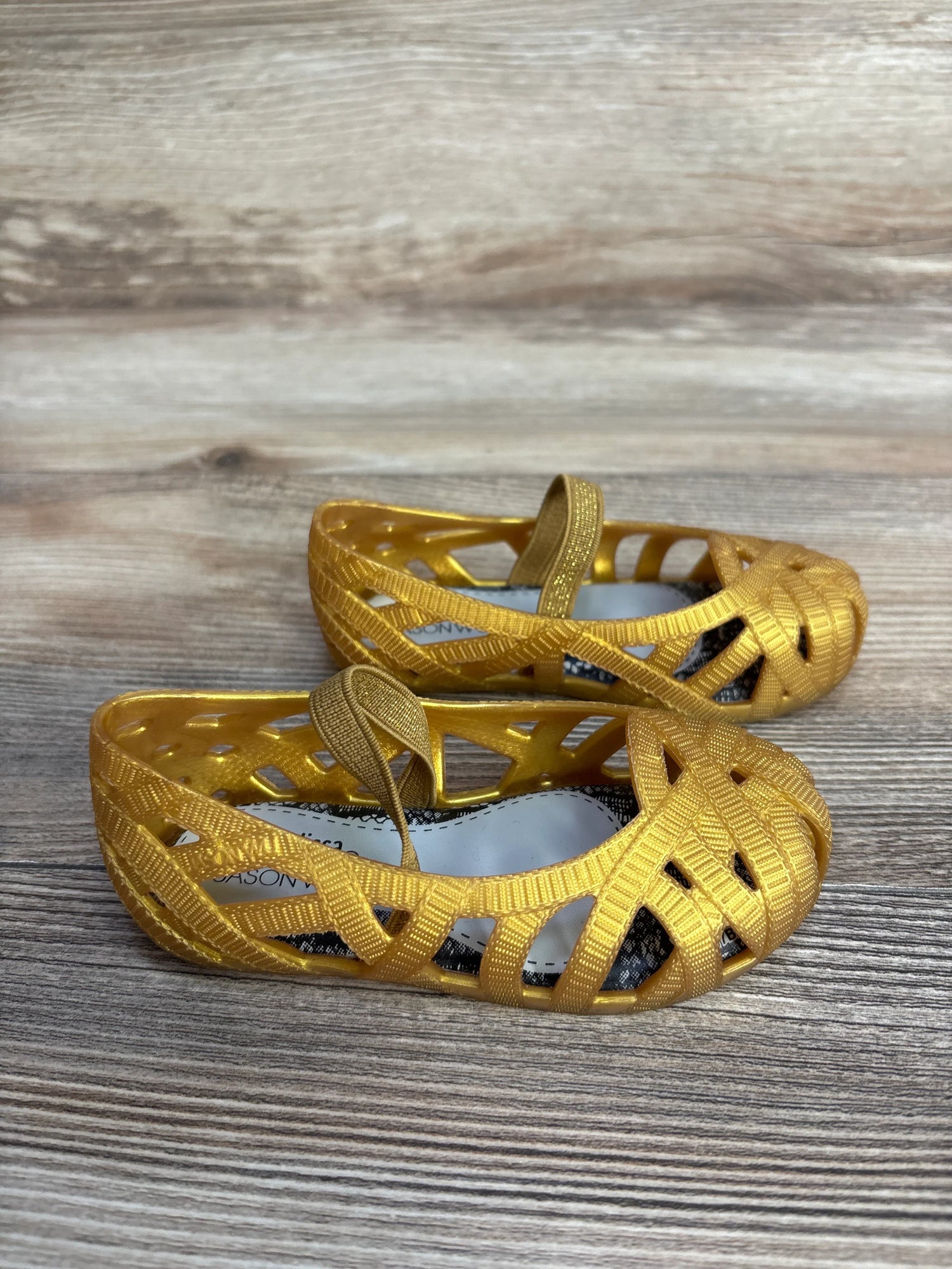 Mini Melissa + JasonWu Mary Jane Flats Gold sz 7c