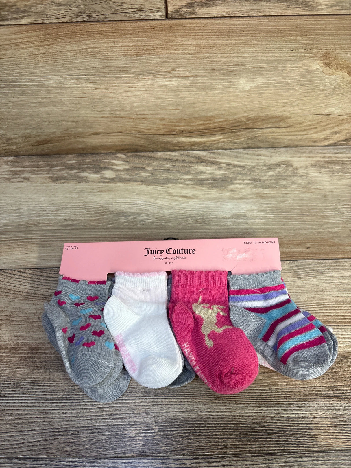 NEW Juicy Couture 10pk Socks sz 12-18m