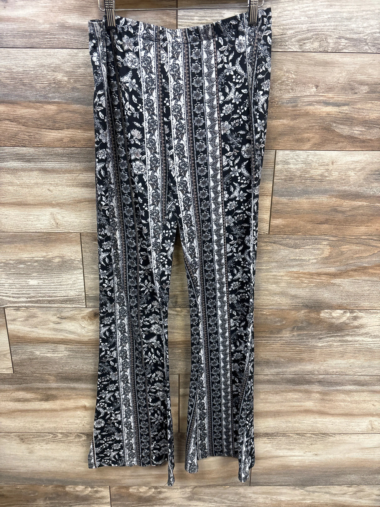 Maternity Vibes Floral Wide Leg Leggings Black sz Large