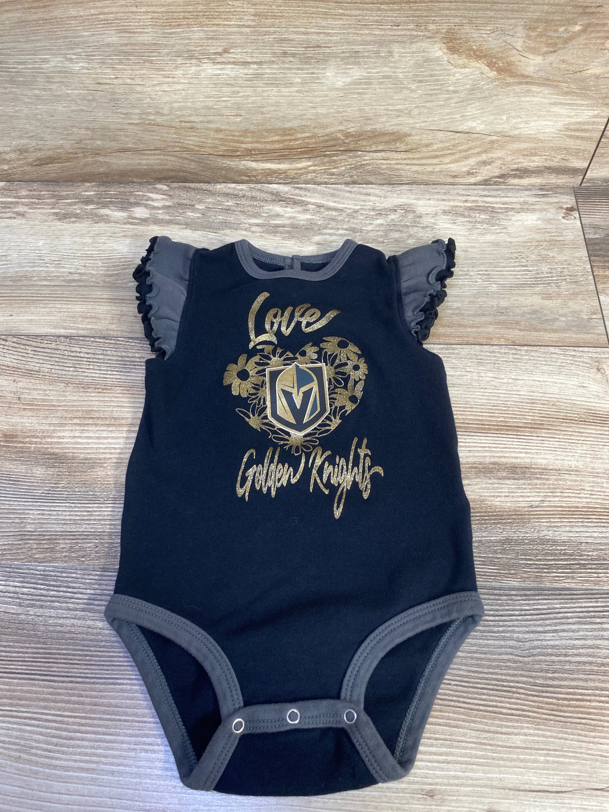 NHL Love Golden Knights Bodysuit Black sz 24m