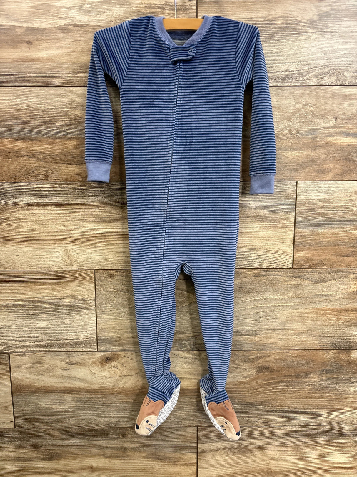 Just One You Striped Blanket Sleeper Blue sz 2T