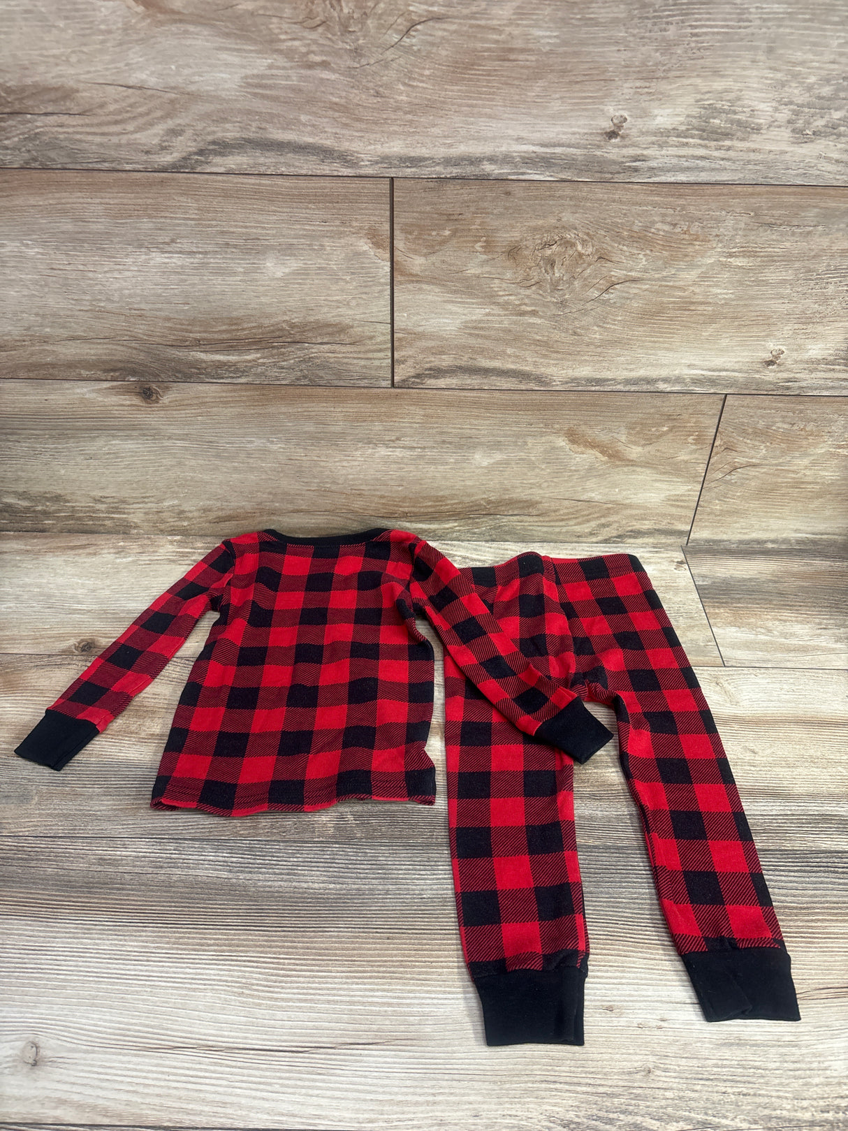 Old Navy 2pc Plaid Pajama Set Red 2T