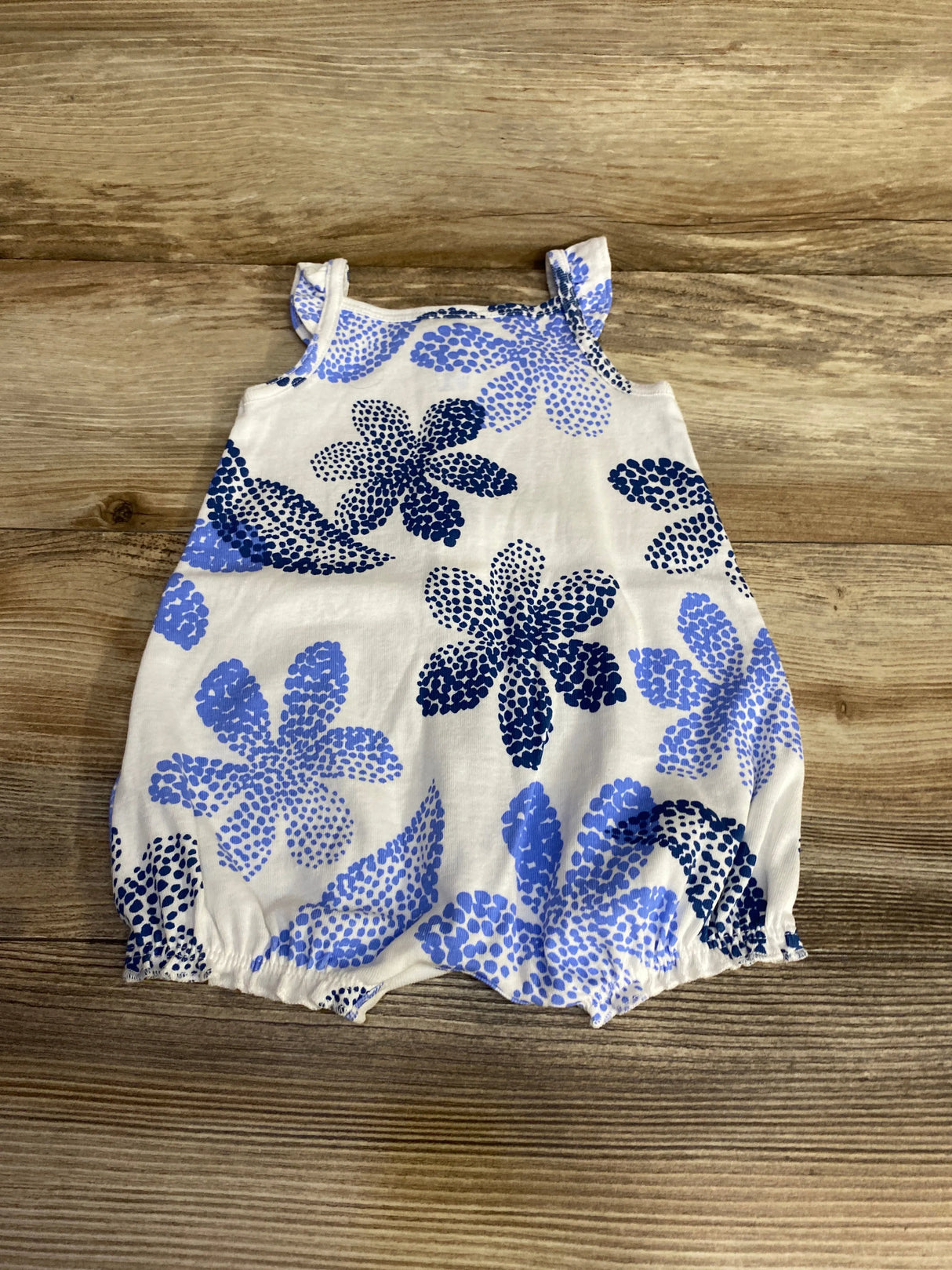 Carter's Floral Shortie Romper White sz 6m - Me n Mommy To Be