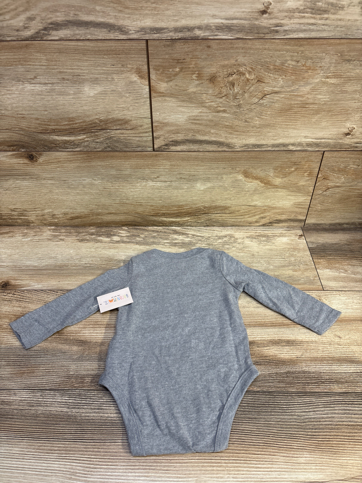 NEW Garanimals Polar Bear Long Sleeve Bodysuit Grey sz 3-6m
