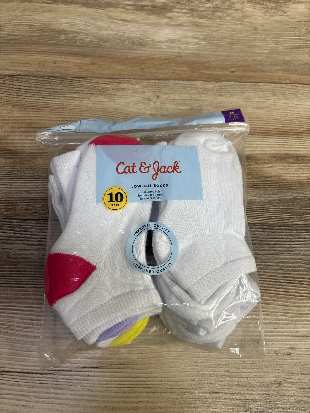 NEW Cat & Jack Low Cut Socks 10pk sz 9c-2.5Y
