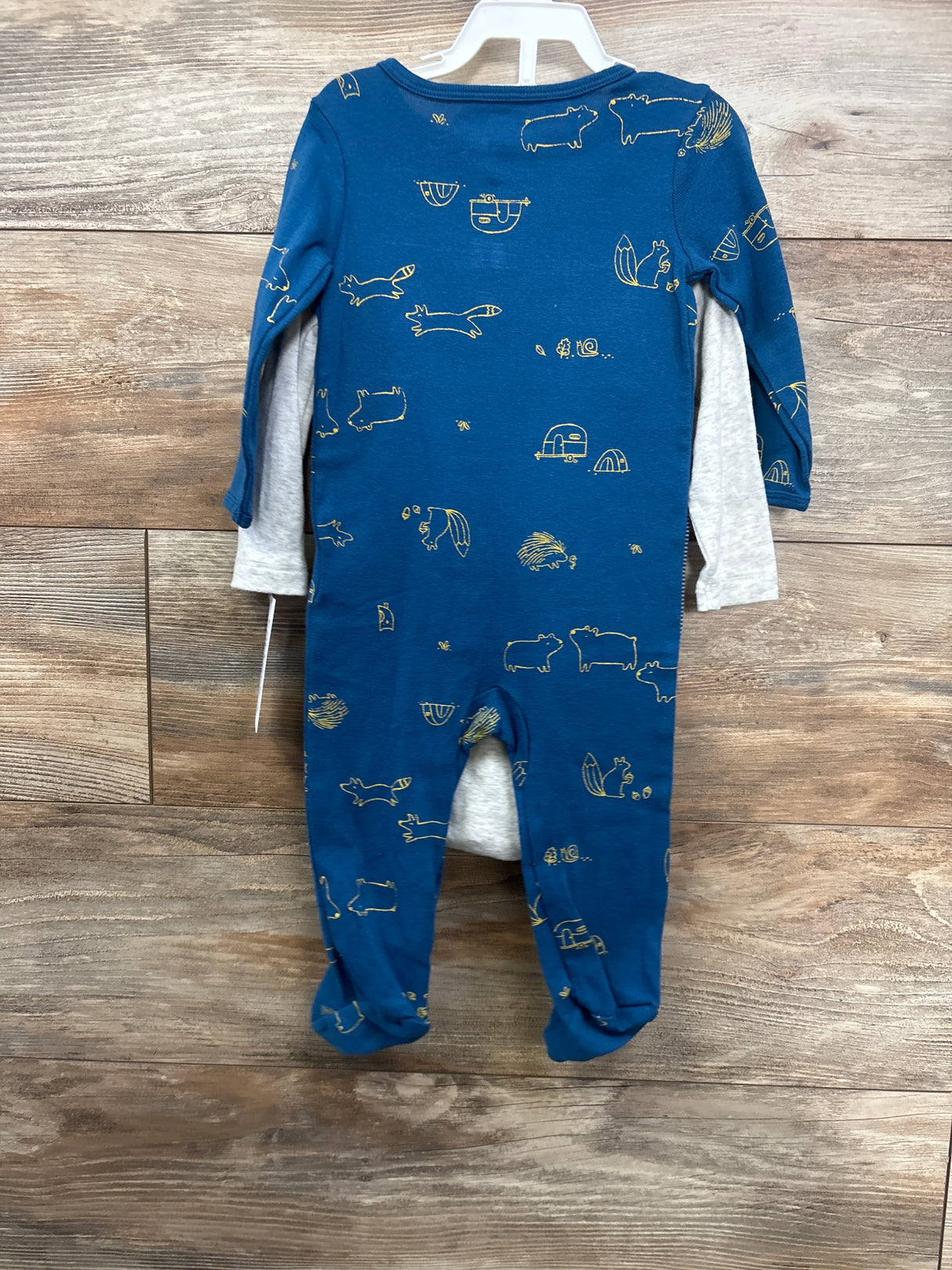 NEW Carter's 3pc The Happiest Camper Bodysuit Set Grey sz 9m