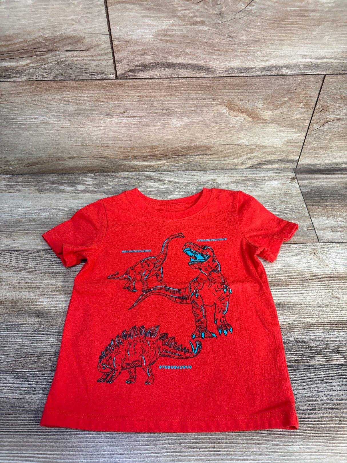 Cat & Jack Dinosaur Shirt Red sz 2T