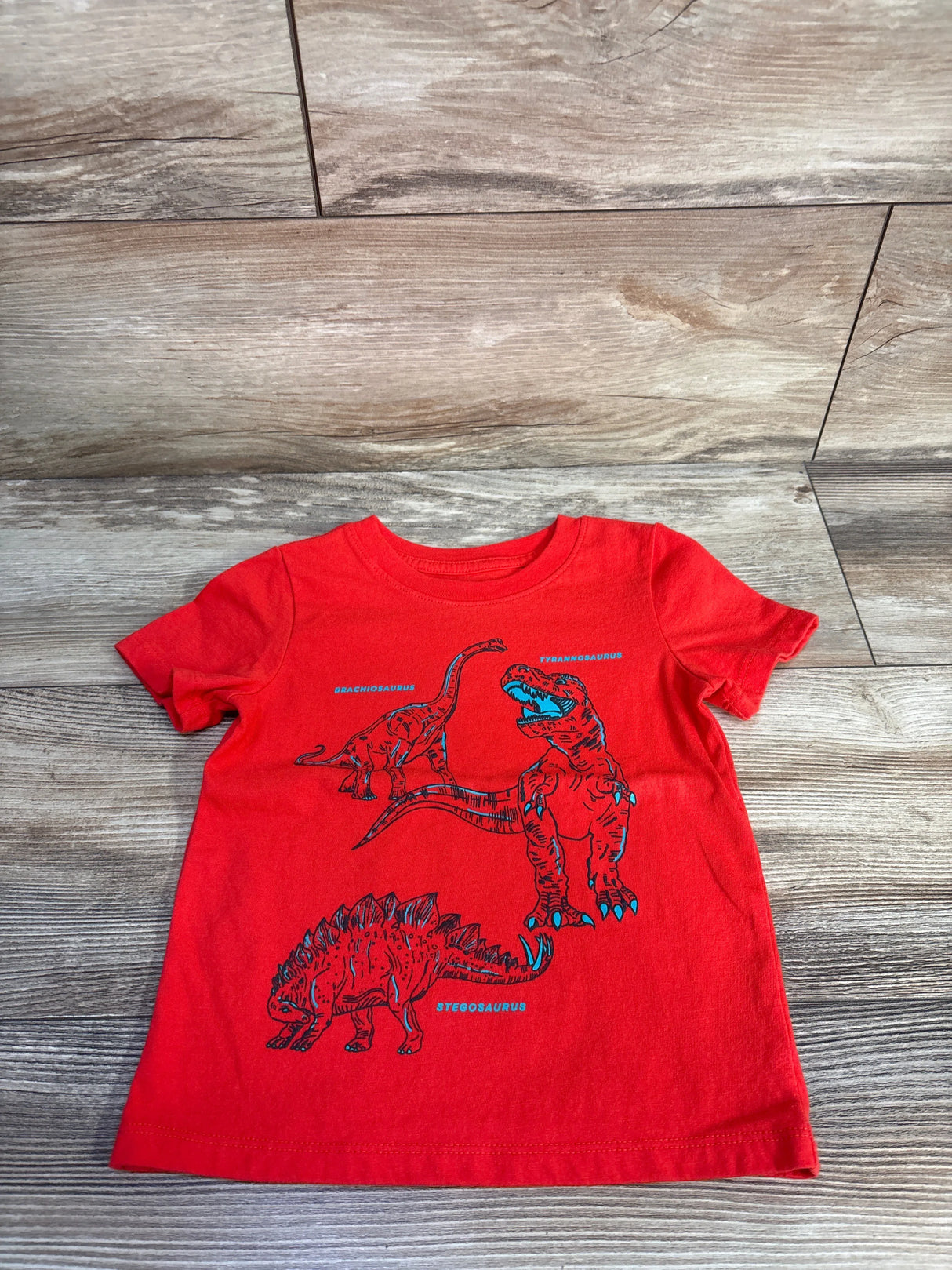 Cat & Jack Dinosaur Shirt Red sz 2T