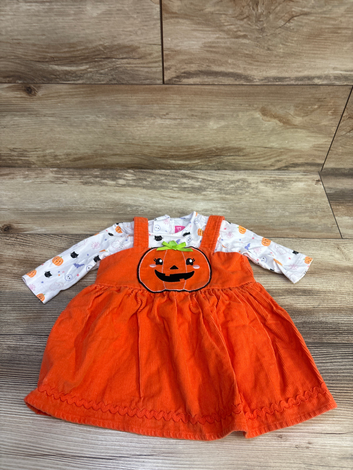 Goodlad 2pc Halloween Shirt & Corduroy Skirtall Set White sz 6m