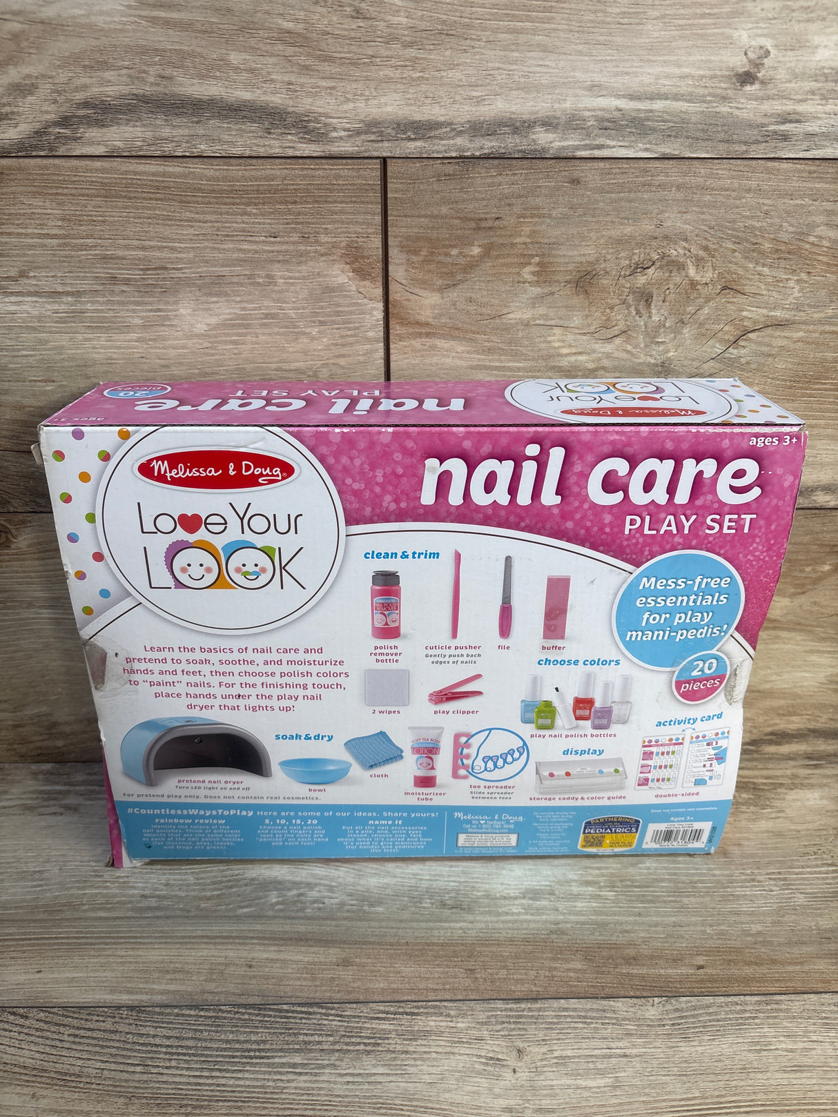 Melissa & Doug Love Your Look Pretend Nail Care Play Set 15pc