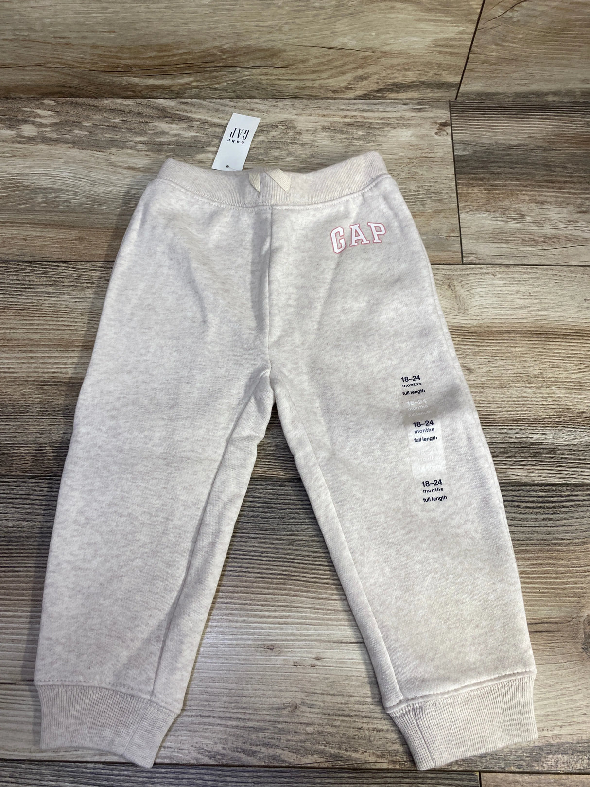 NEW Baby Gap Pull-On Joggers Oatmeal sz 18-24m