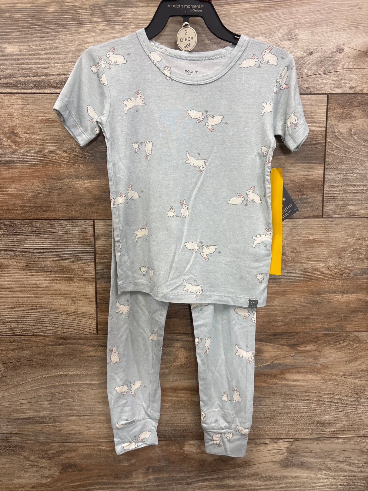 NEW Modern Moments 2pc Bunny Pajama Set Light Blue sz 4T