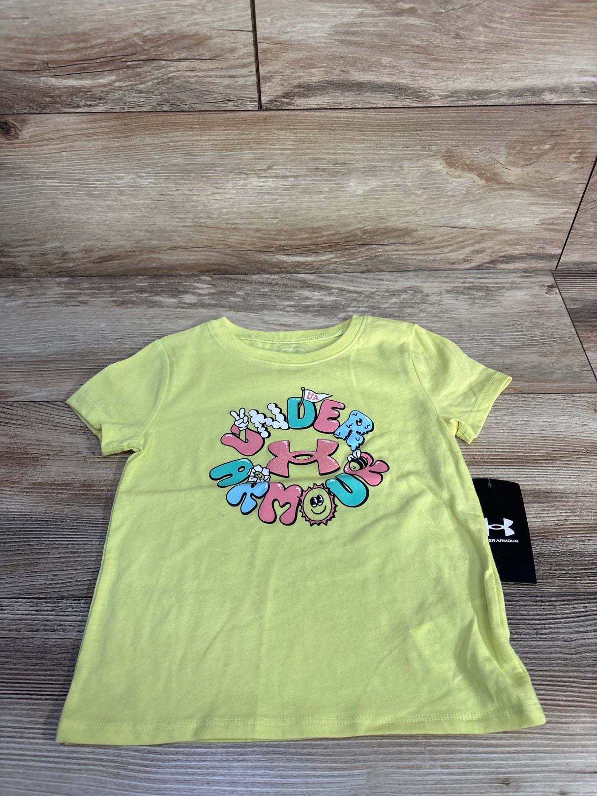 NEW Under Armour Shirt in Sonic Yellow sz 4T