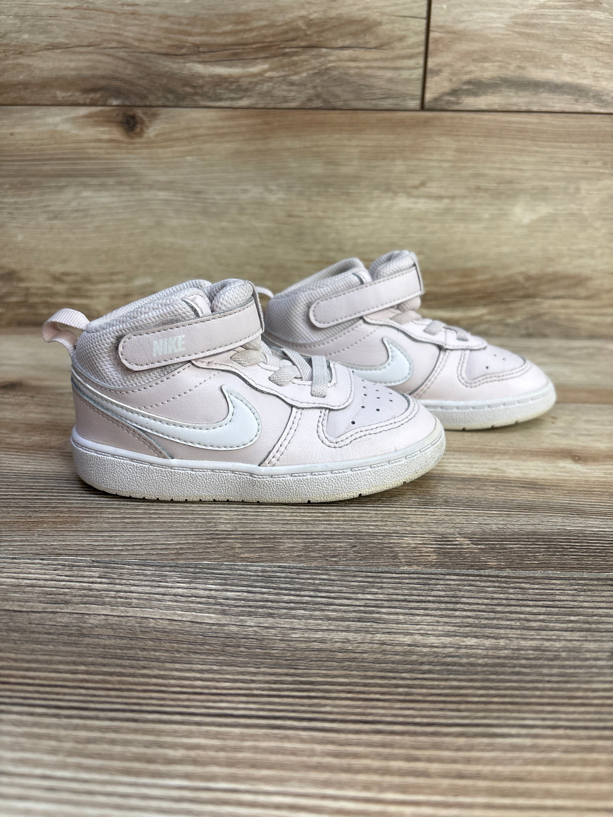 Nike Court Borough Mid 2 TD 'Pearl Pink White' Sneakers sz 8c - Me n Mommy To Be