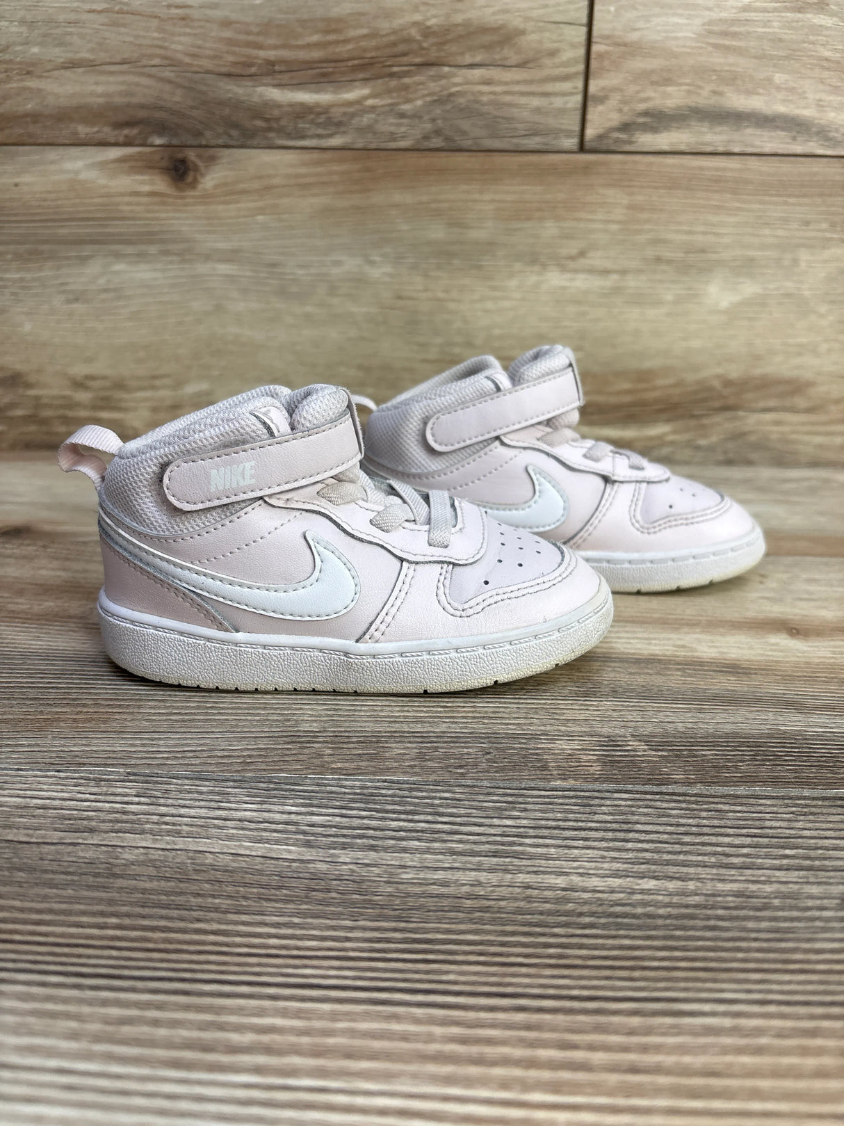 Nike Court Borough Mid 2 TD 'Pearl Pink White' Sneakers sz 8c - Me n Mommy To Be
