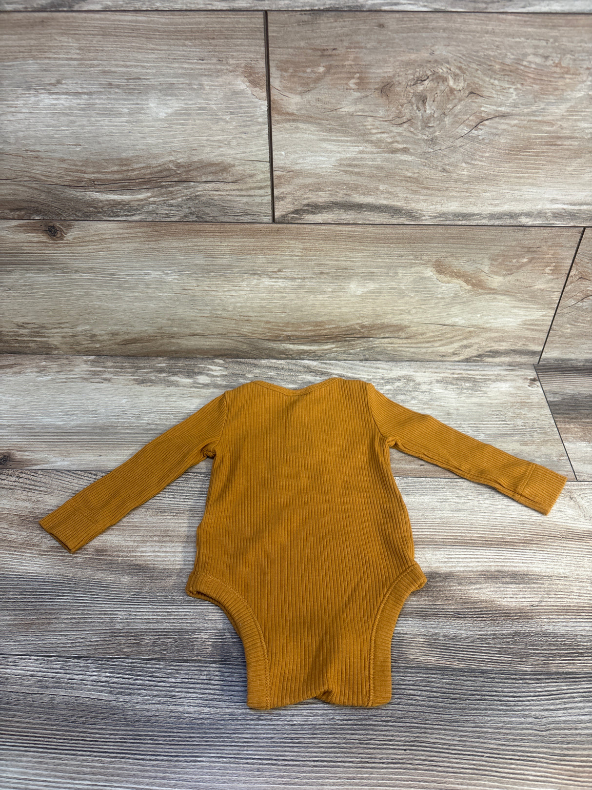 Old Navy Ribbed Henley Bodysuit Orange sz 3-6m