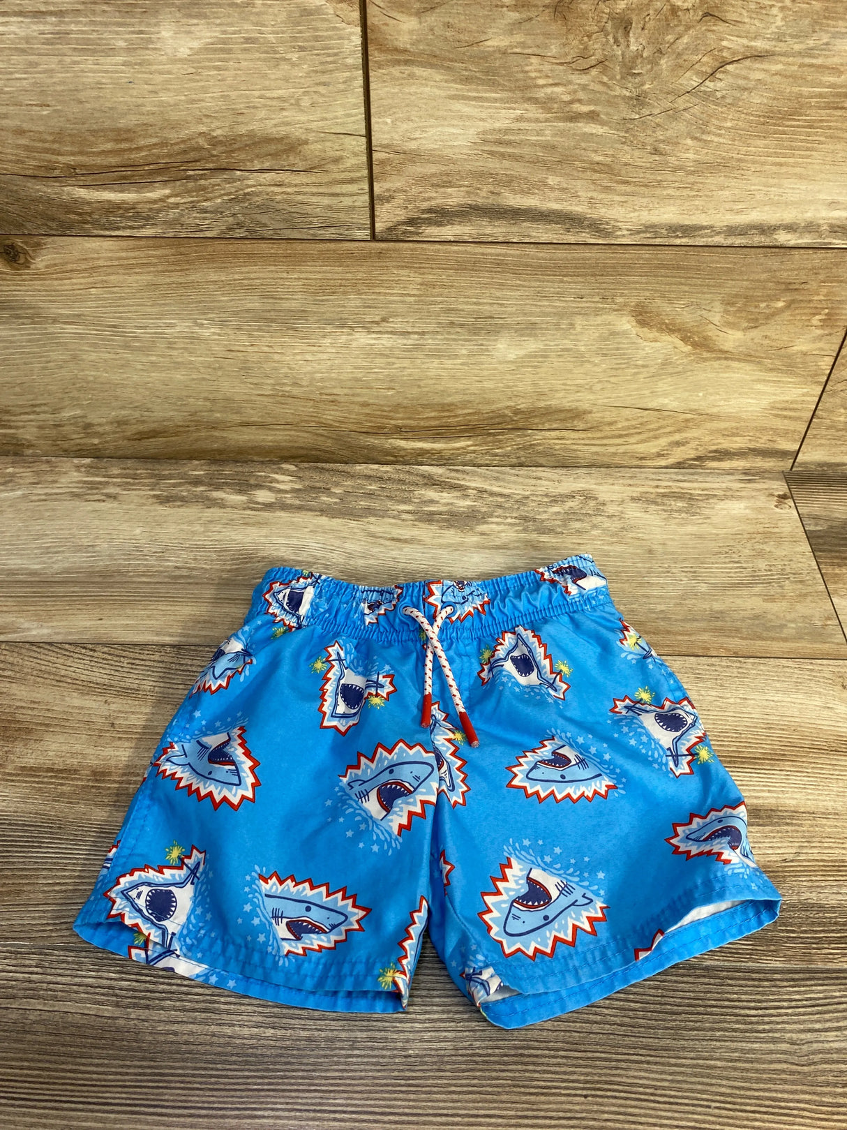Cat & Jack Shark Swim Trunks Blue sz 4T