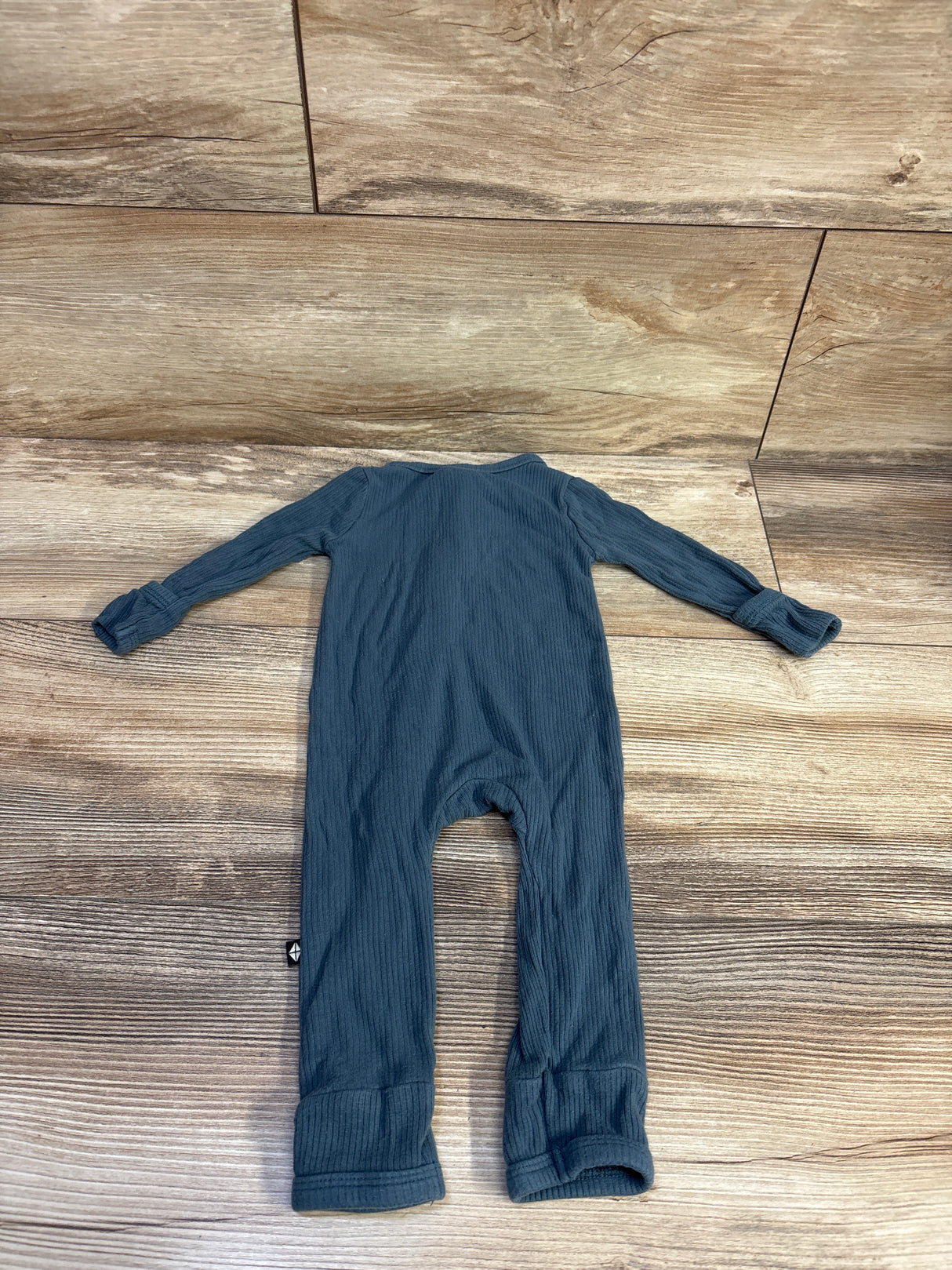 Kyte Baby Ribbed Footless Zippered Bamboo Sleeper Blue sz 0-3m