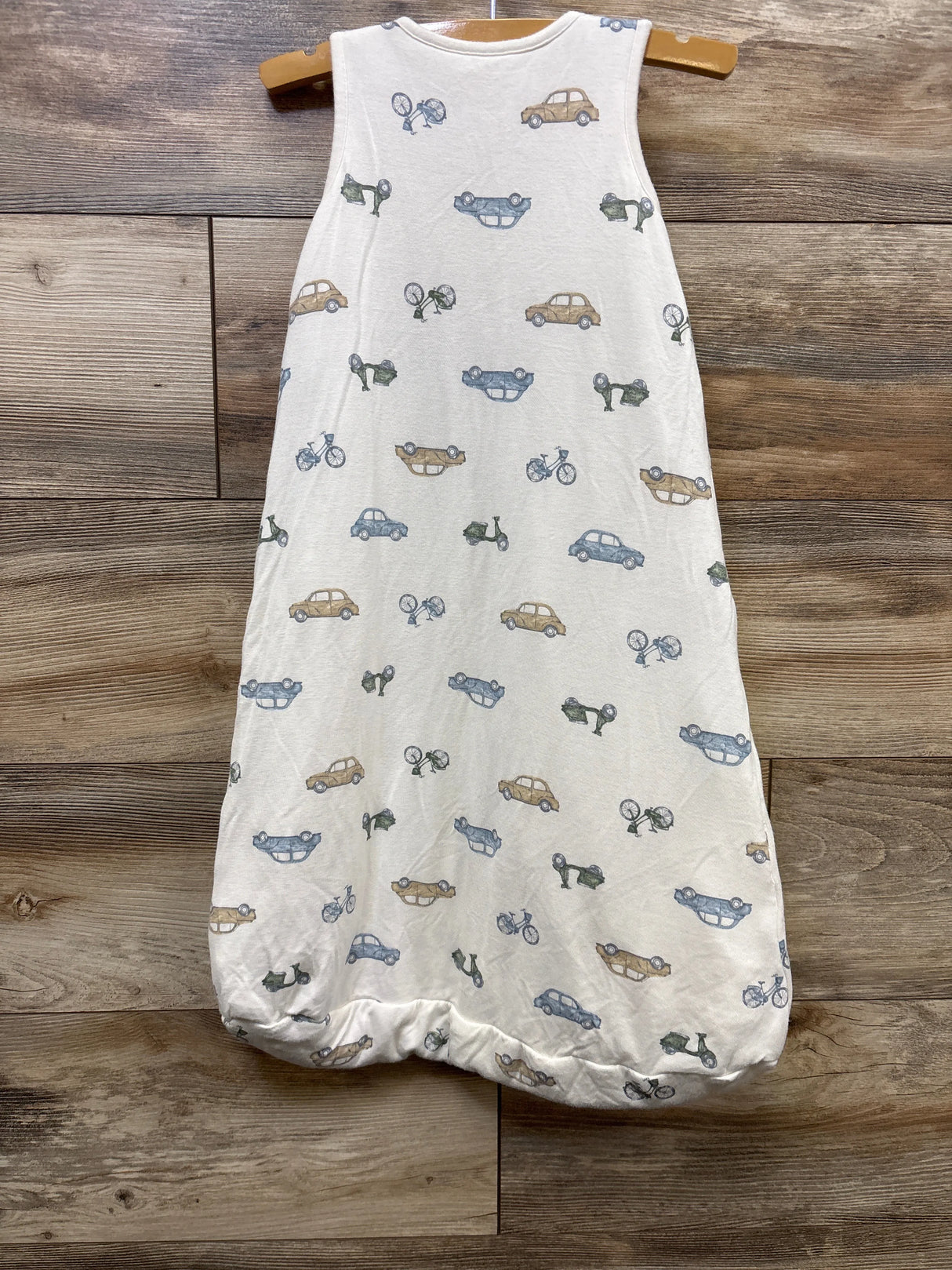 PurelySoft 2-Way Zip Cars Wearable Blanket Ivory sz M/6-12m