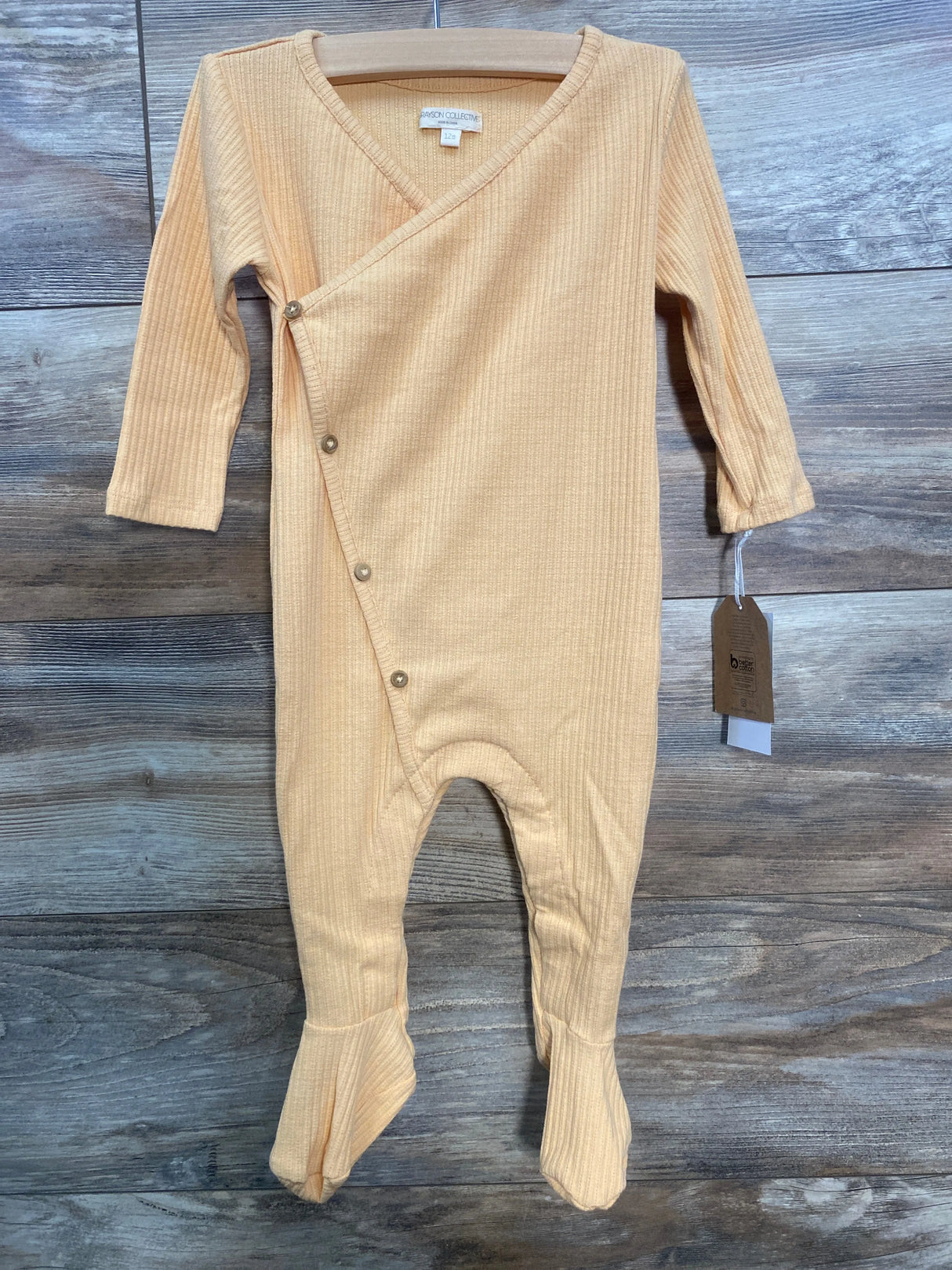 NEW Grayson Collective Kimono Coverall Orange sz 12m