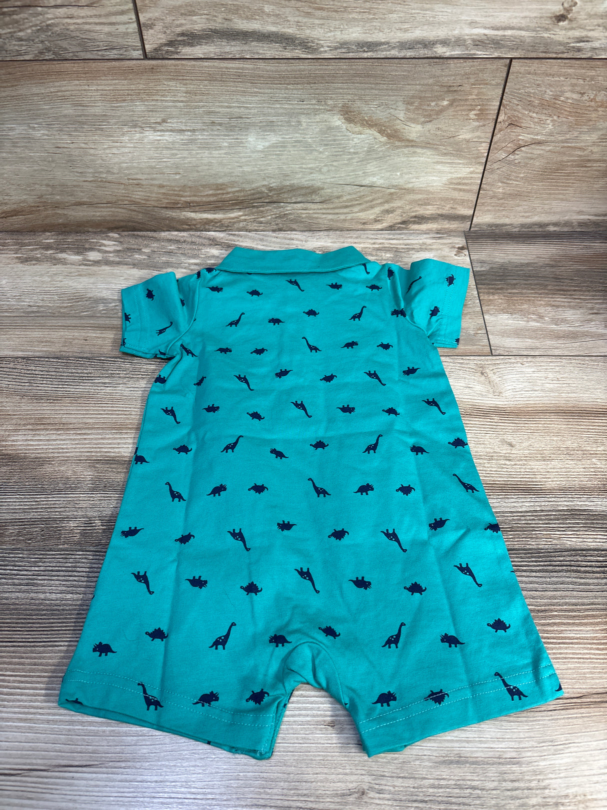 NWOT Simple Joys Polo Shortie Romper Teal sz 12m