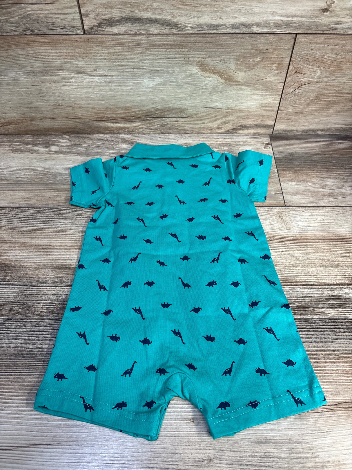 NWOT Simple Joys Polo Shortie Romper Teal sz 12m