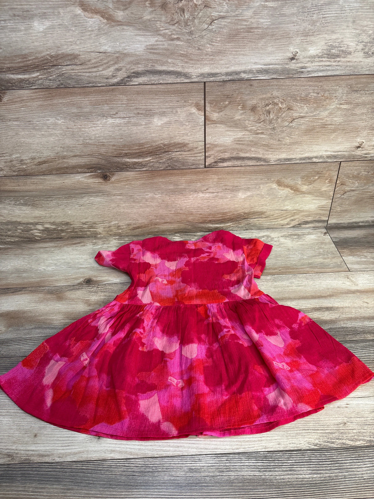 Madden Girl Textured Spotted Button Up Dress Pink sz 4T