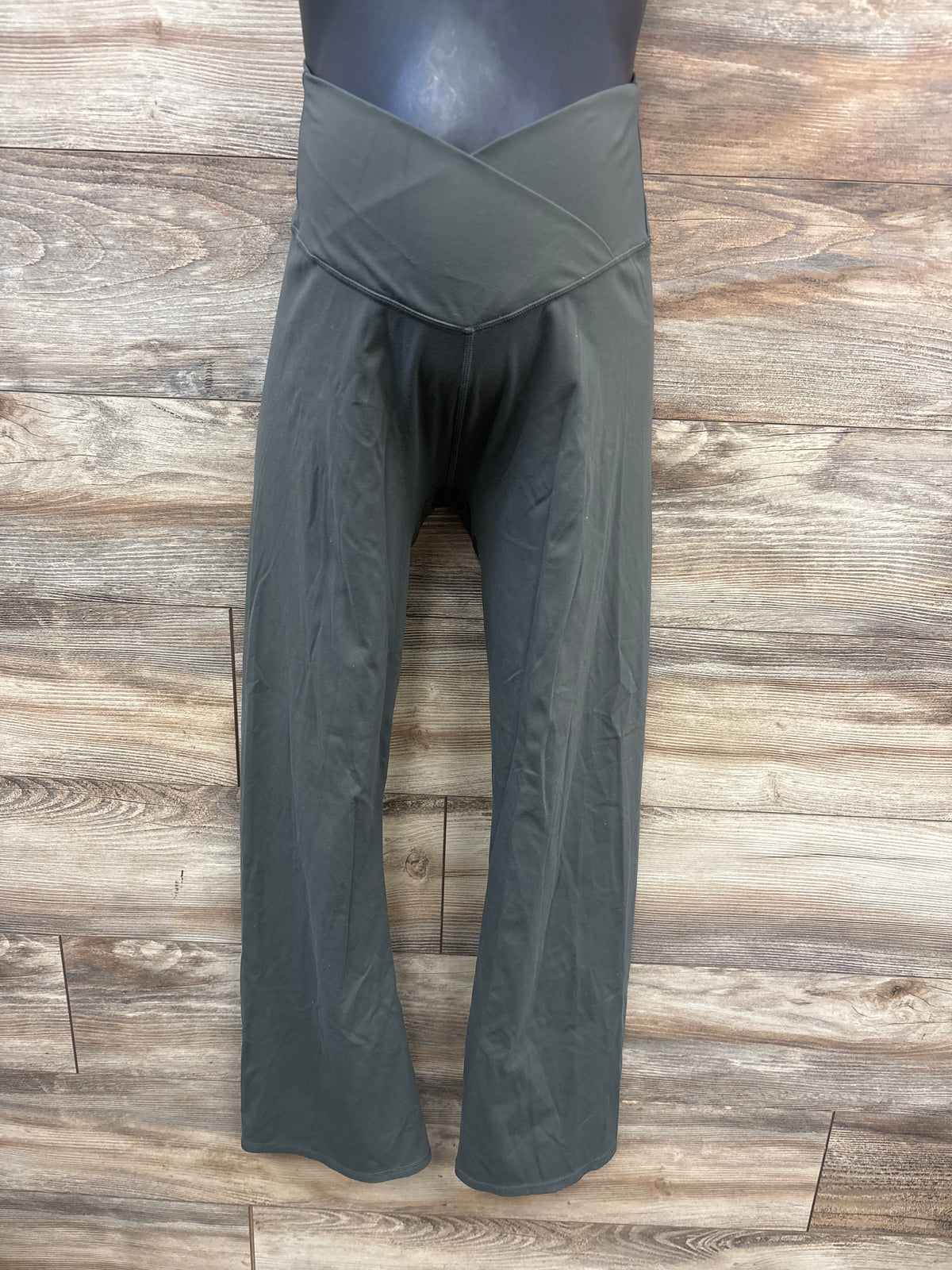 Maternity Flared Active Leggings Green sz Large