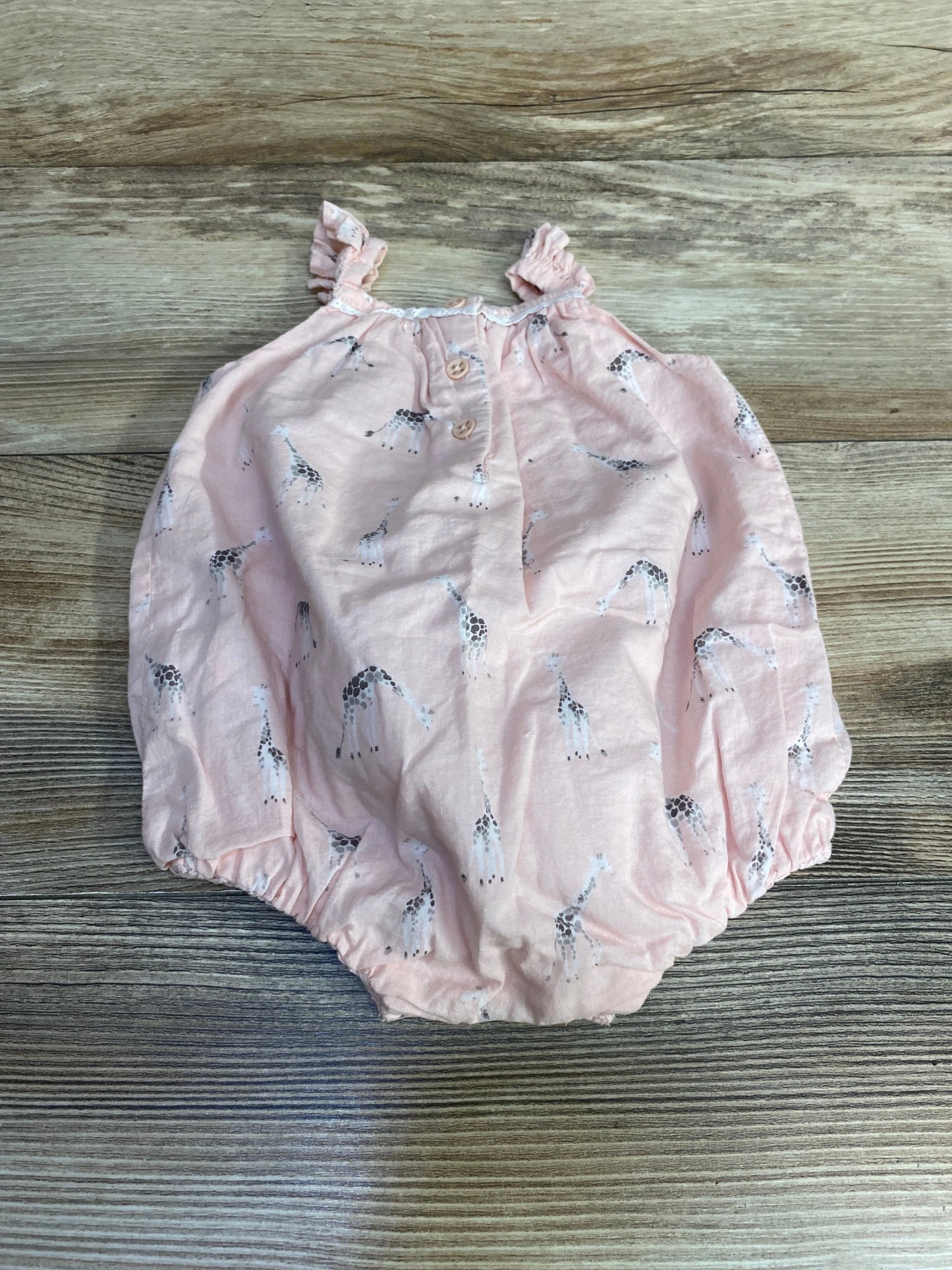 Dylan & Abby Giraffe Print Romper Pink sz 3-6m - Me n Mommy To Be