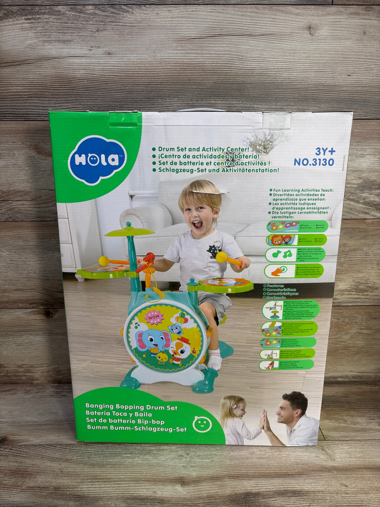 NEW Hola Banging Bopping Drum Set