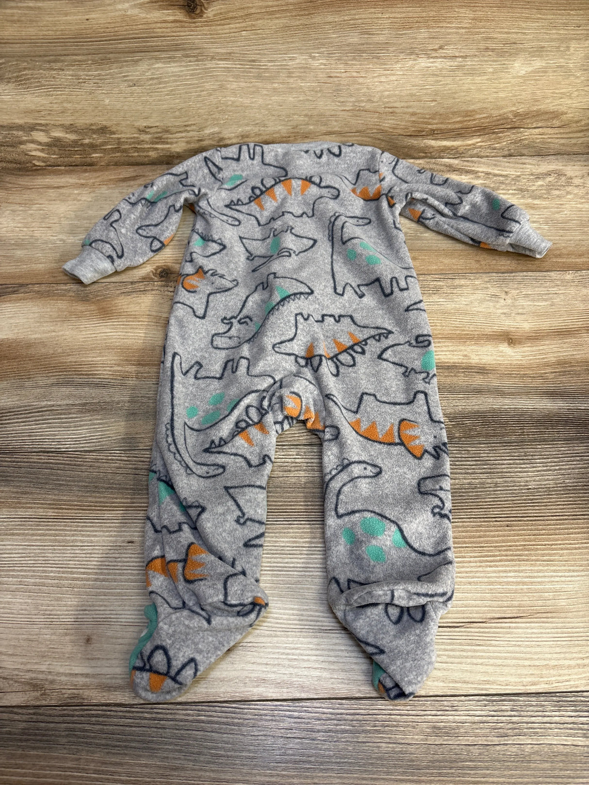 Just One You Dinosaur Blanket Sleeper Grey sz 6m - Me n Mommy To Be